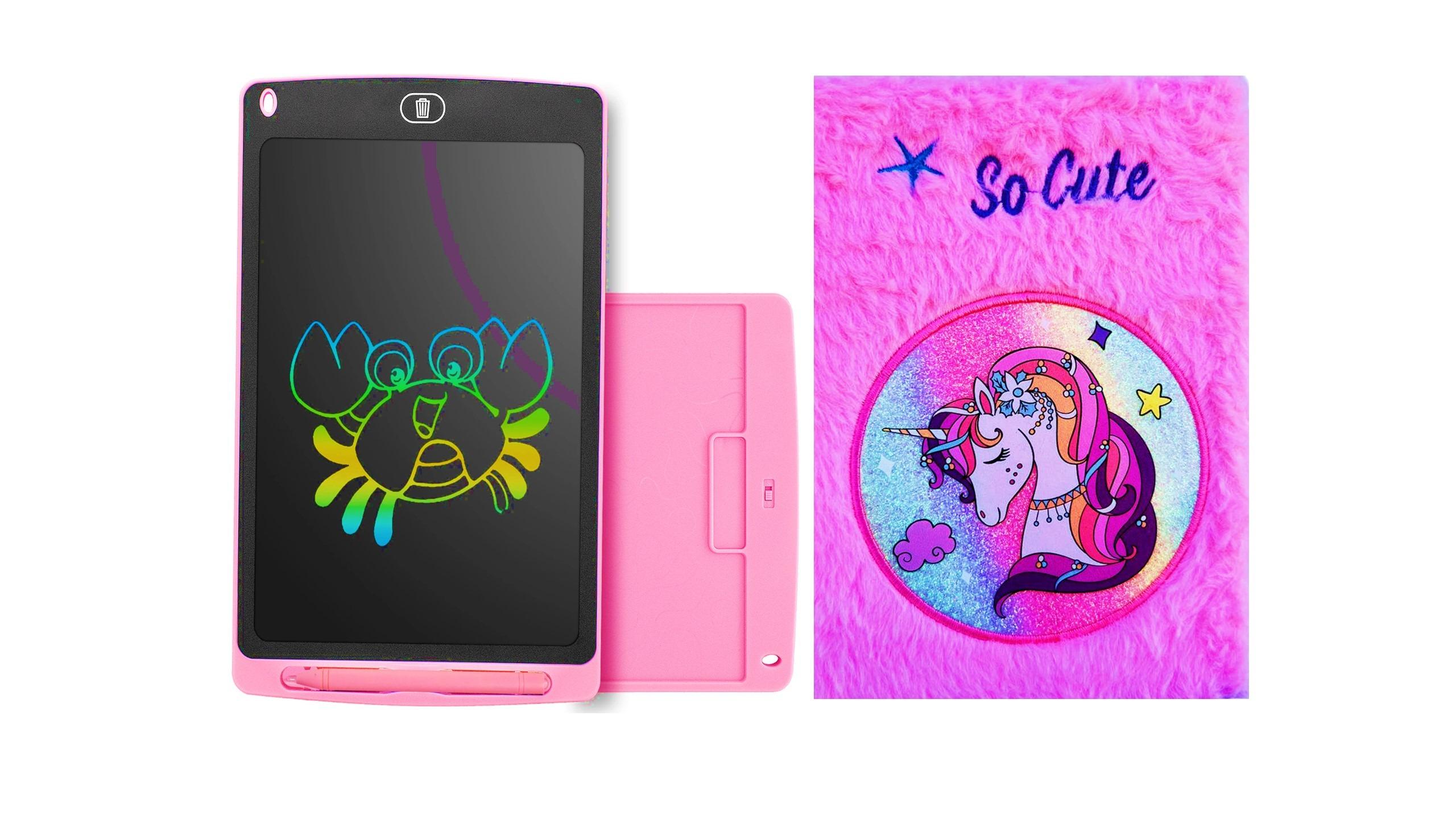 دفتر خزدار پولیشی یونیکورن وتبلت نقاشی کاغذدیجیتال