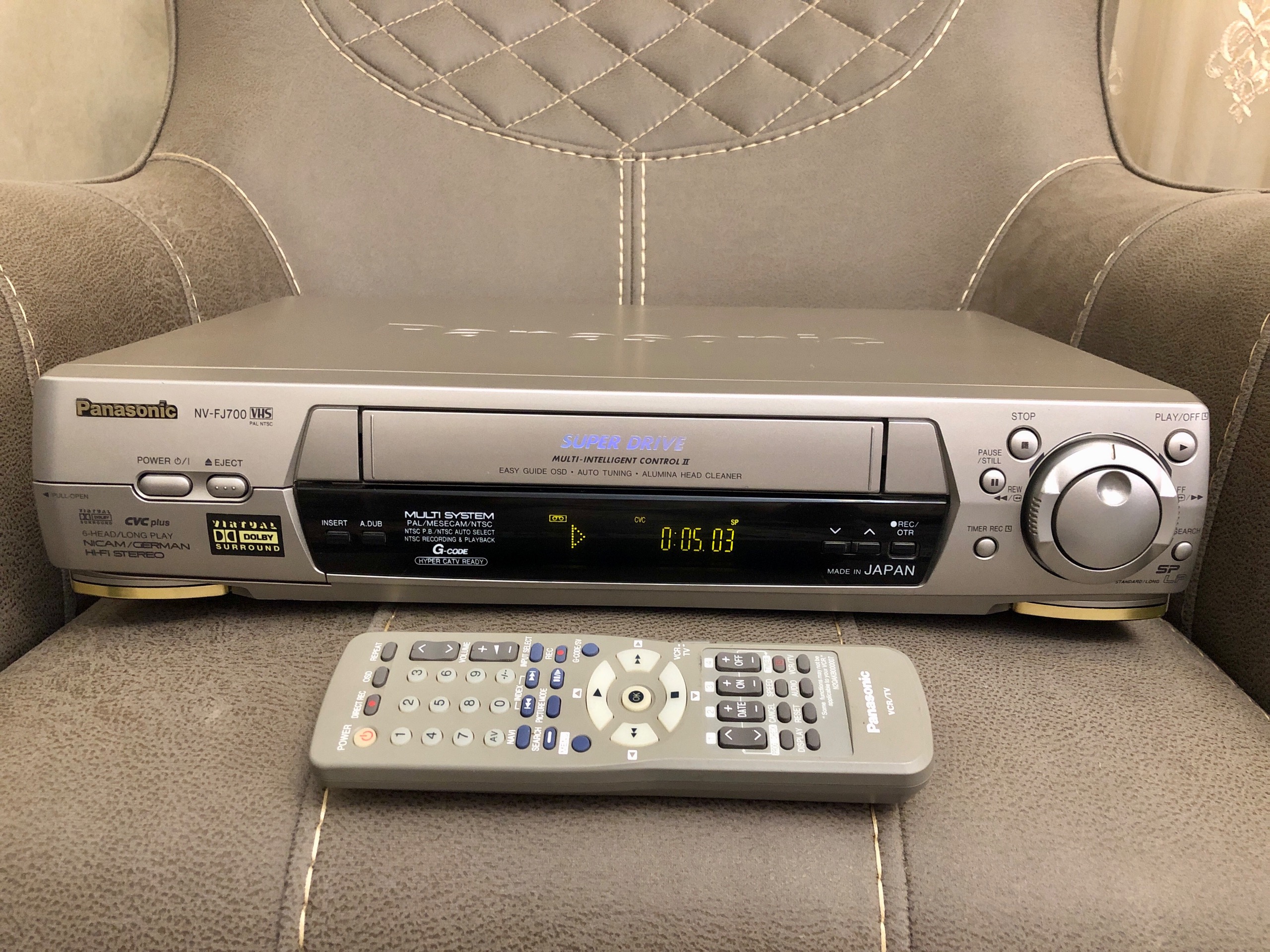 پاناسونیکFJ700 HiFiپخشSvhs دالبی ویرتال سوروند هال