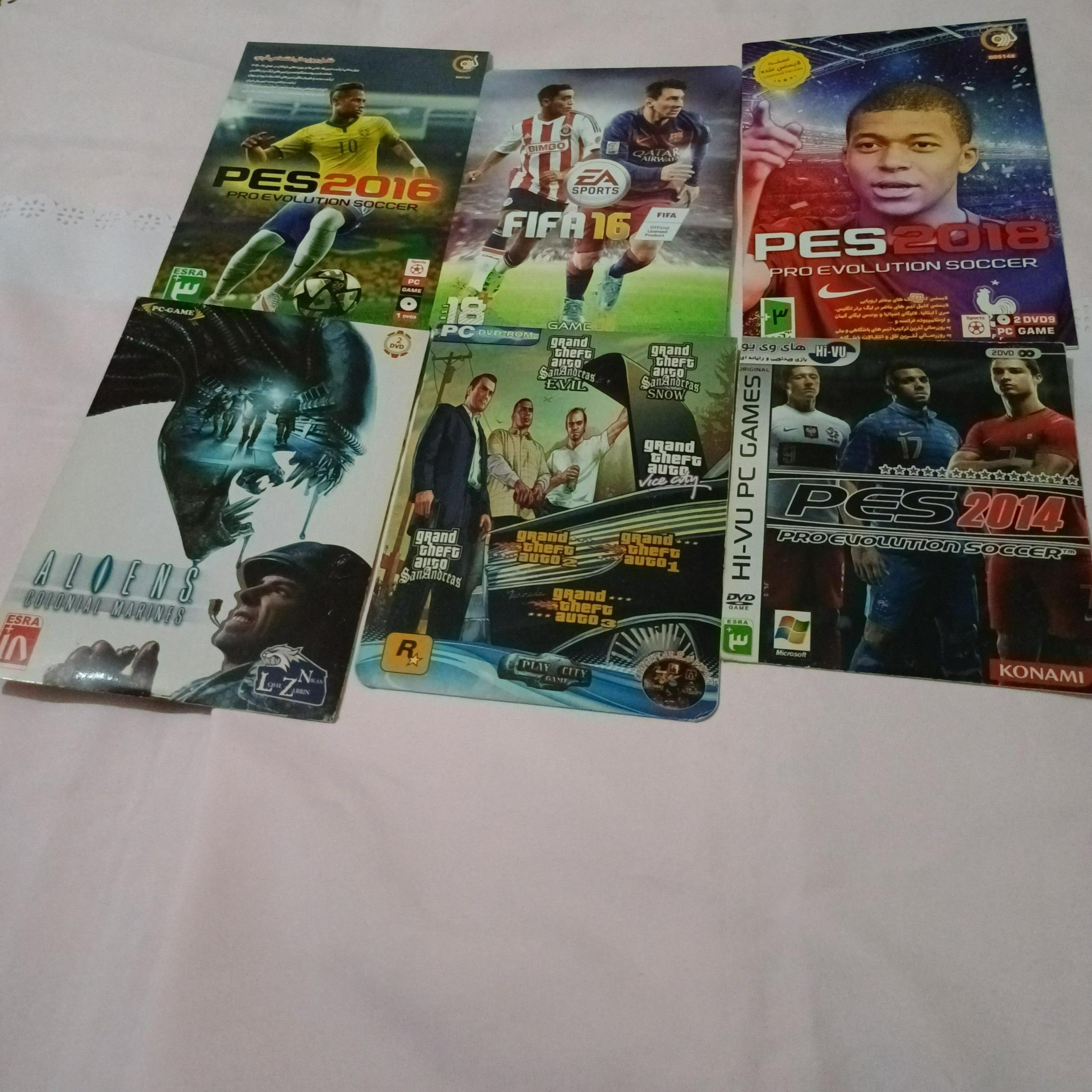 26 عنوان بازی pes پس fifa فیفا درایور اسنایپر gta
