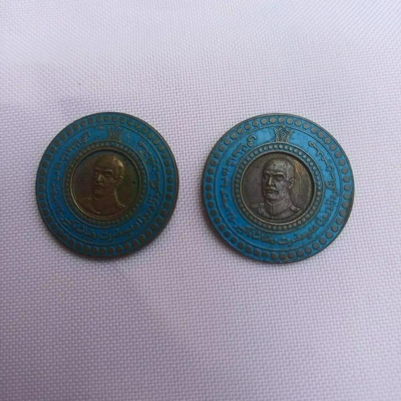 2 عدد سنجاق سینه رضا شاه پهلوی