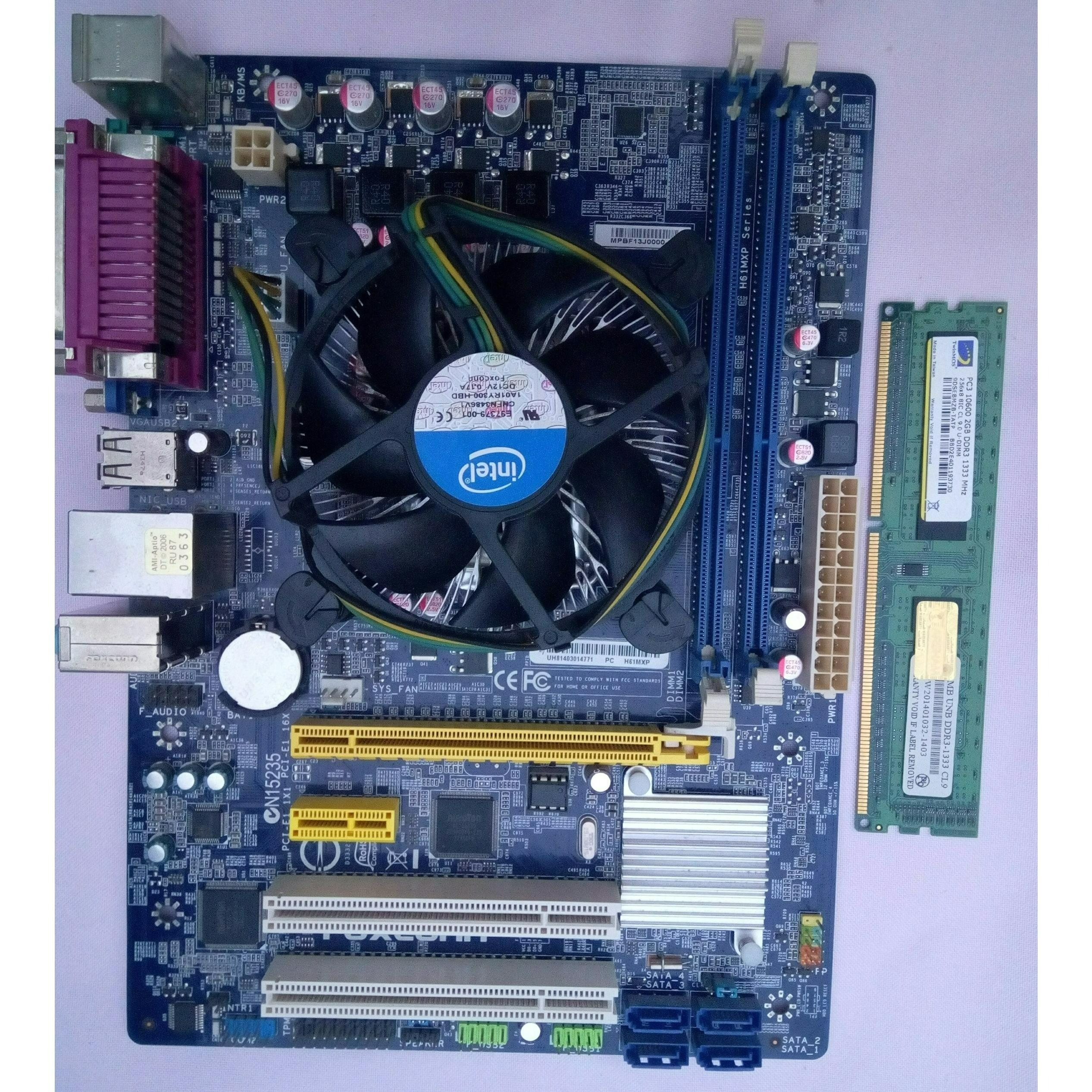 باندل G2030 ram 2gb ddr3 Foxconn H61MXP