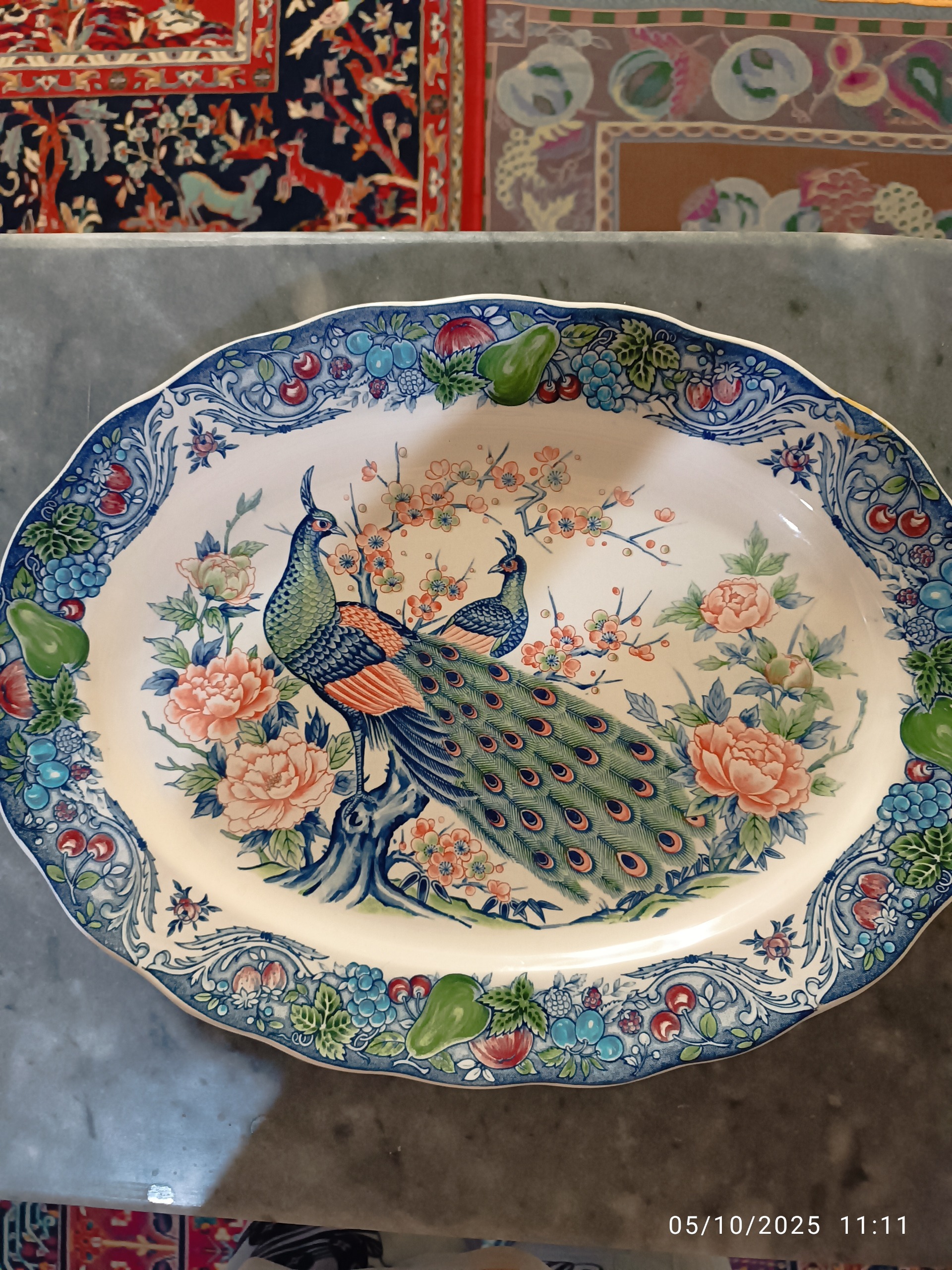 سینی نقاشی قدیمی