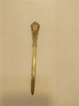 تصویر نامه بازکن اروپایی قاجاری کهنه و اصیل مارکدار 