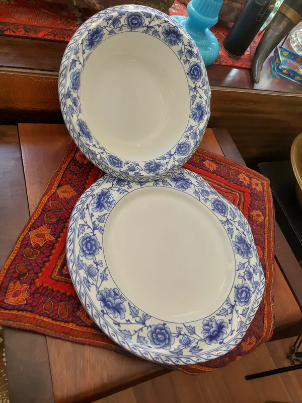 ست قاب و قدح یا سوپ خوری ژاپنی نقاشی