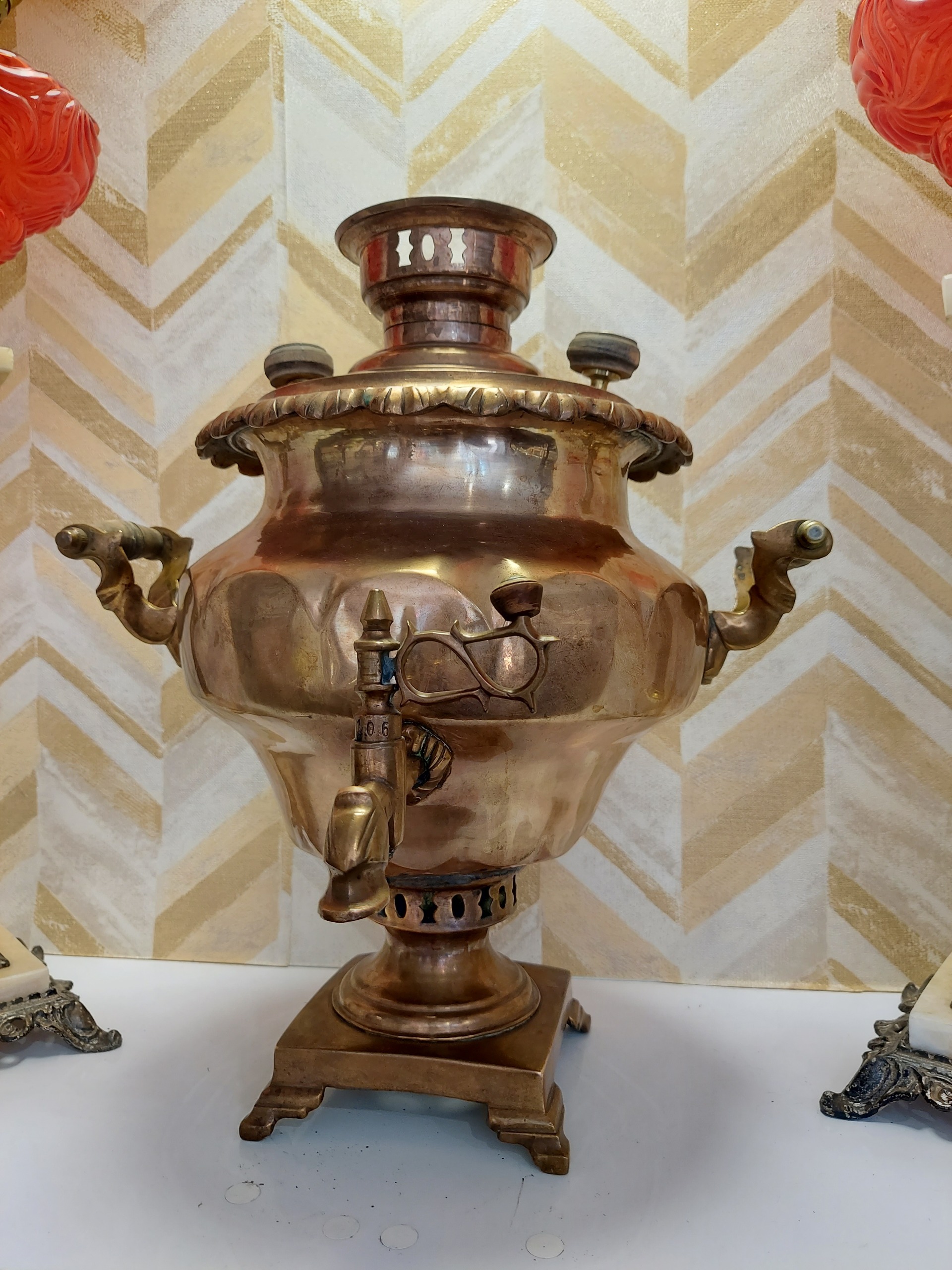 سماور مسوار سایز درشت شکم دار قاجاری