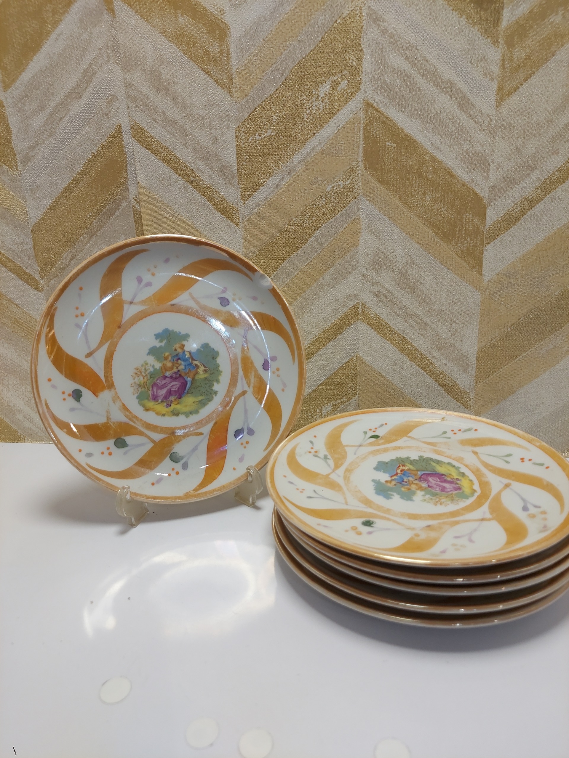 ست میوه خوری شش تایی ژاپنی قدیمی