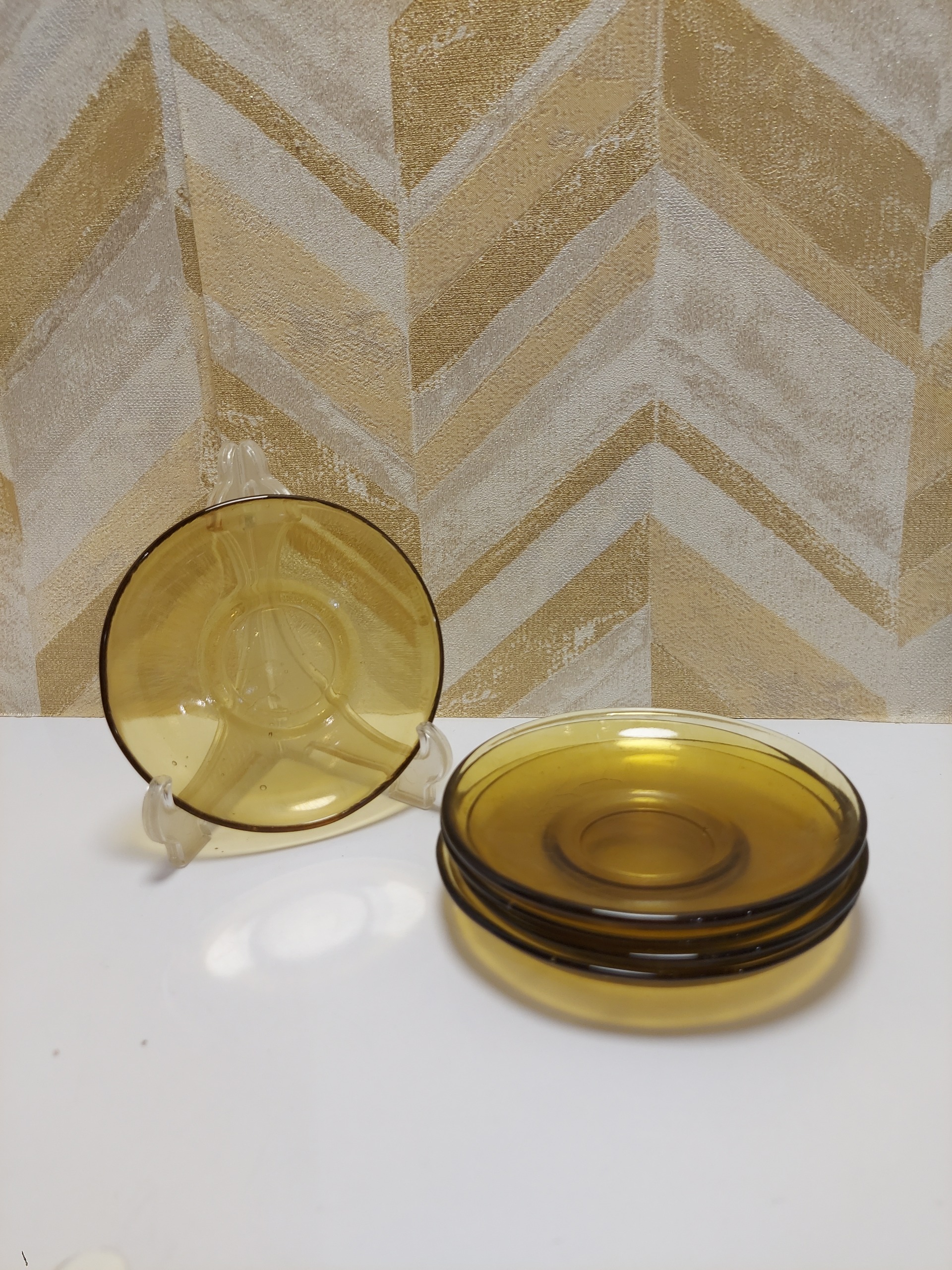 ست پنج تایی نعلبکی بلور قدیمی