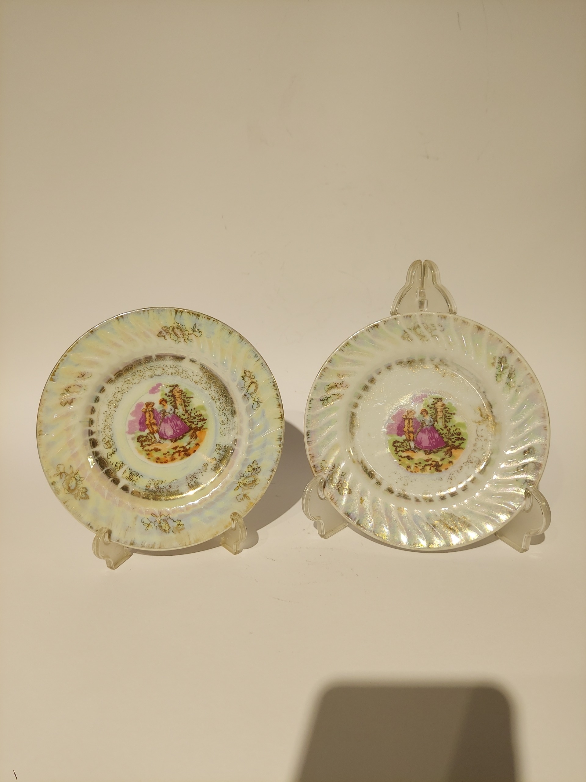 جفت بشقاب دنسی قدیمی