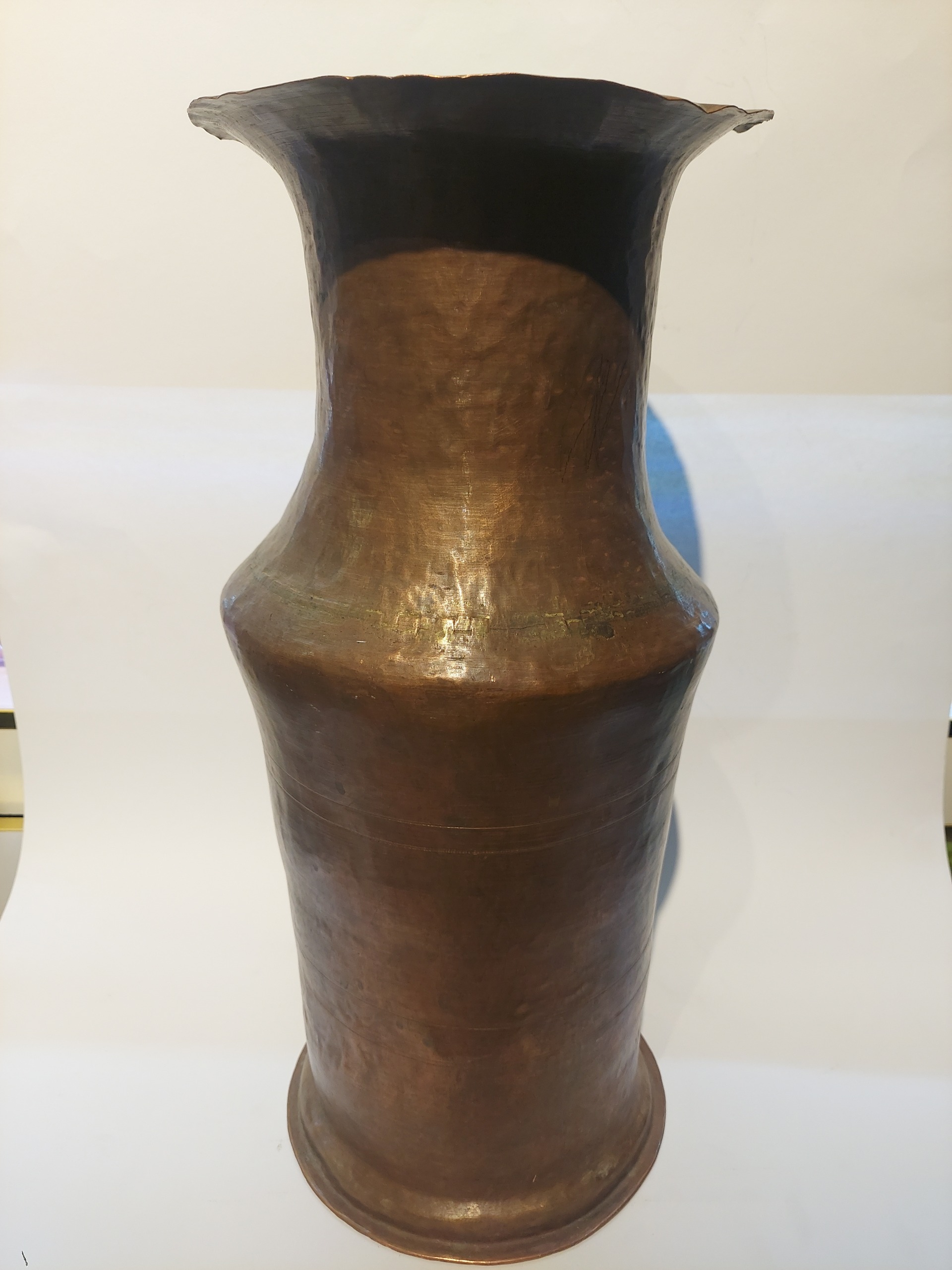 گلدان مسی قاجاری سایز بزرگ 50 سانتی دستساز