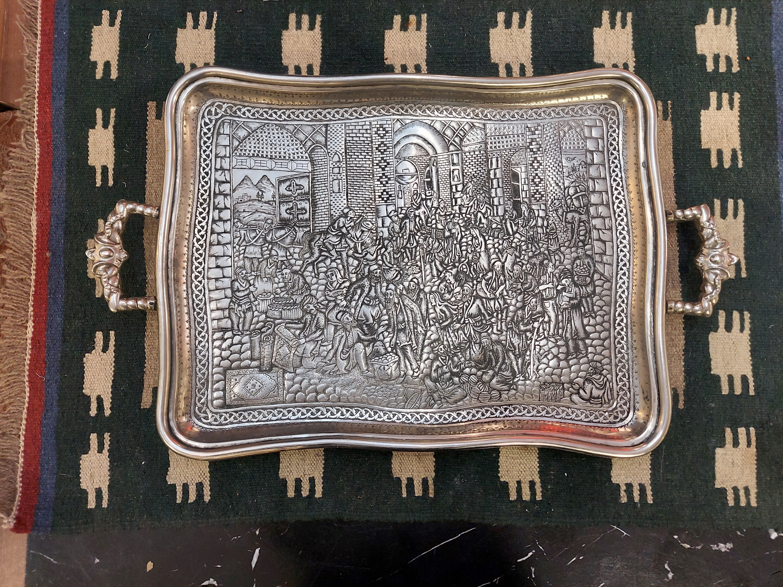 سینی نوربلین تمام قلمزنی بینظیر و استثنایی