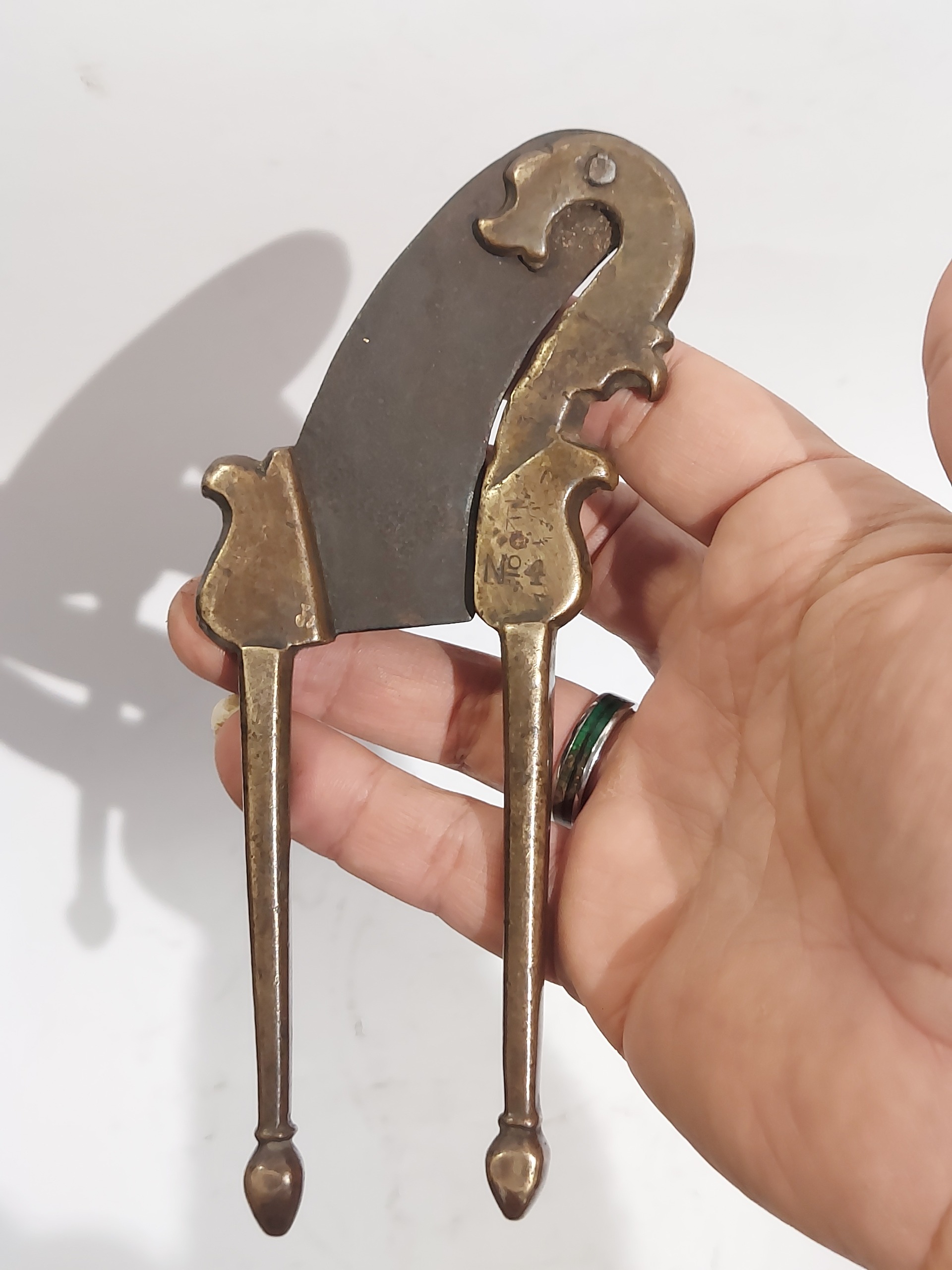 انبر خورد کن برنجی مارک دار خارجی نایاب