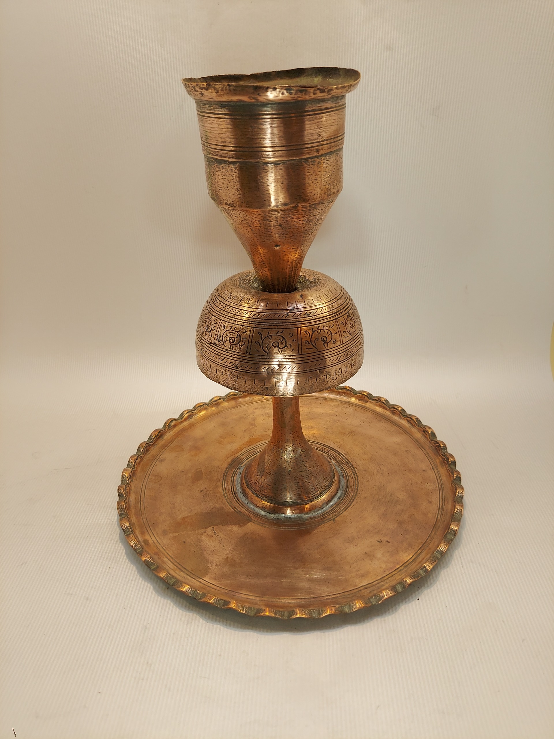 پیسوز مسی تاریخ دار و مهردار محشر قلمزنی