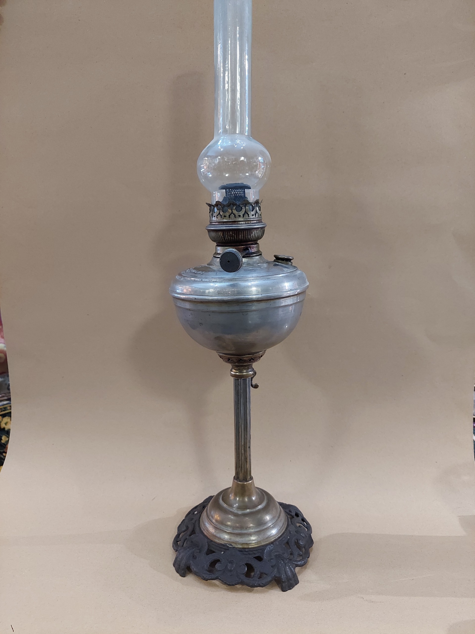 چراغ گردسوز جکی روسی کهنه اصل 140 ساله