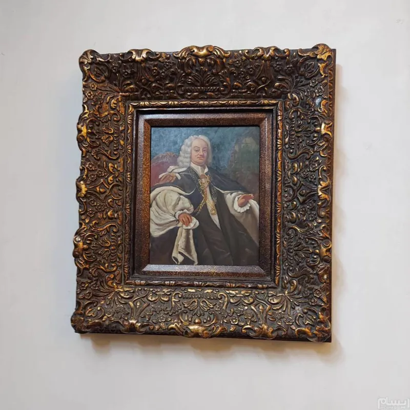 تابلو نقاشی قرن هجدمی انگلیسی محشر روی چوب