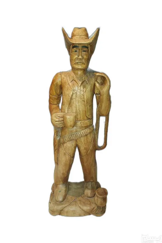 مجسمه آمریکایی چوب بلوط 100 ساله کمیاب