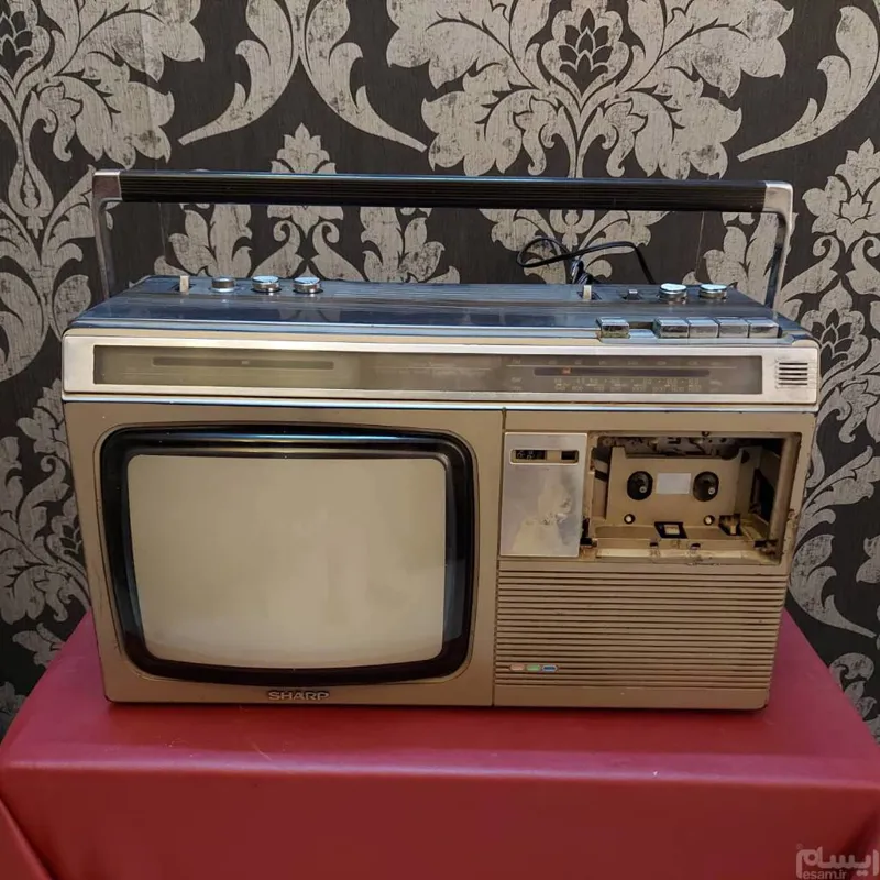 رادیو کاست تلویزیون شارپ بسیار کمیاب