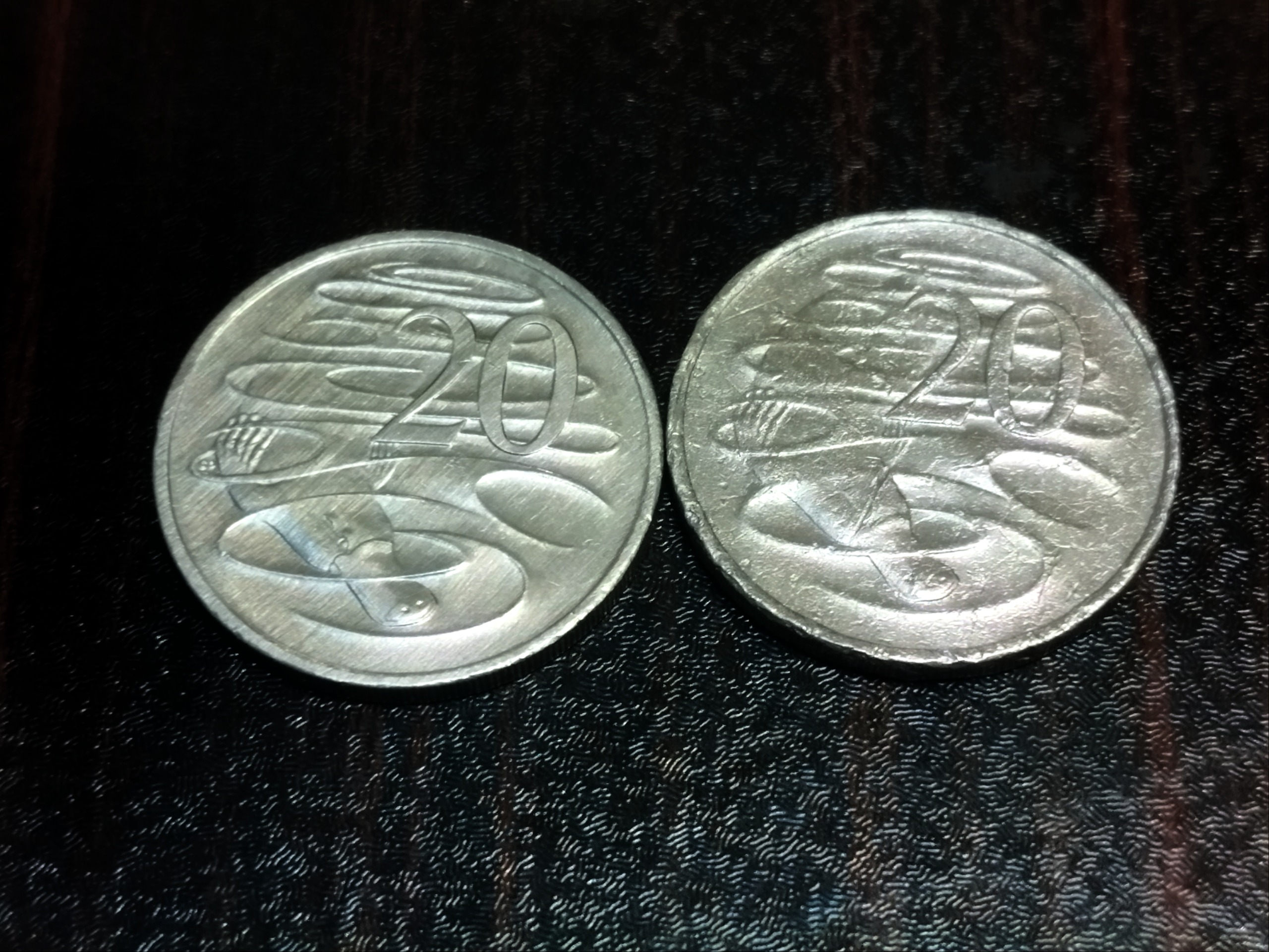 ست فوق نایاب بیست سنت ملکه جوان و مسن استرالیا