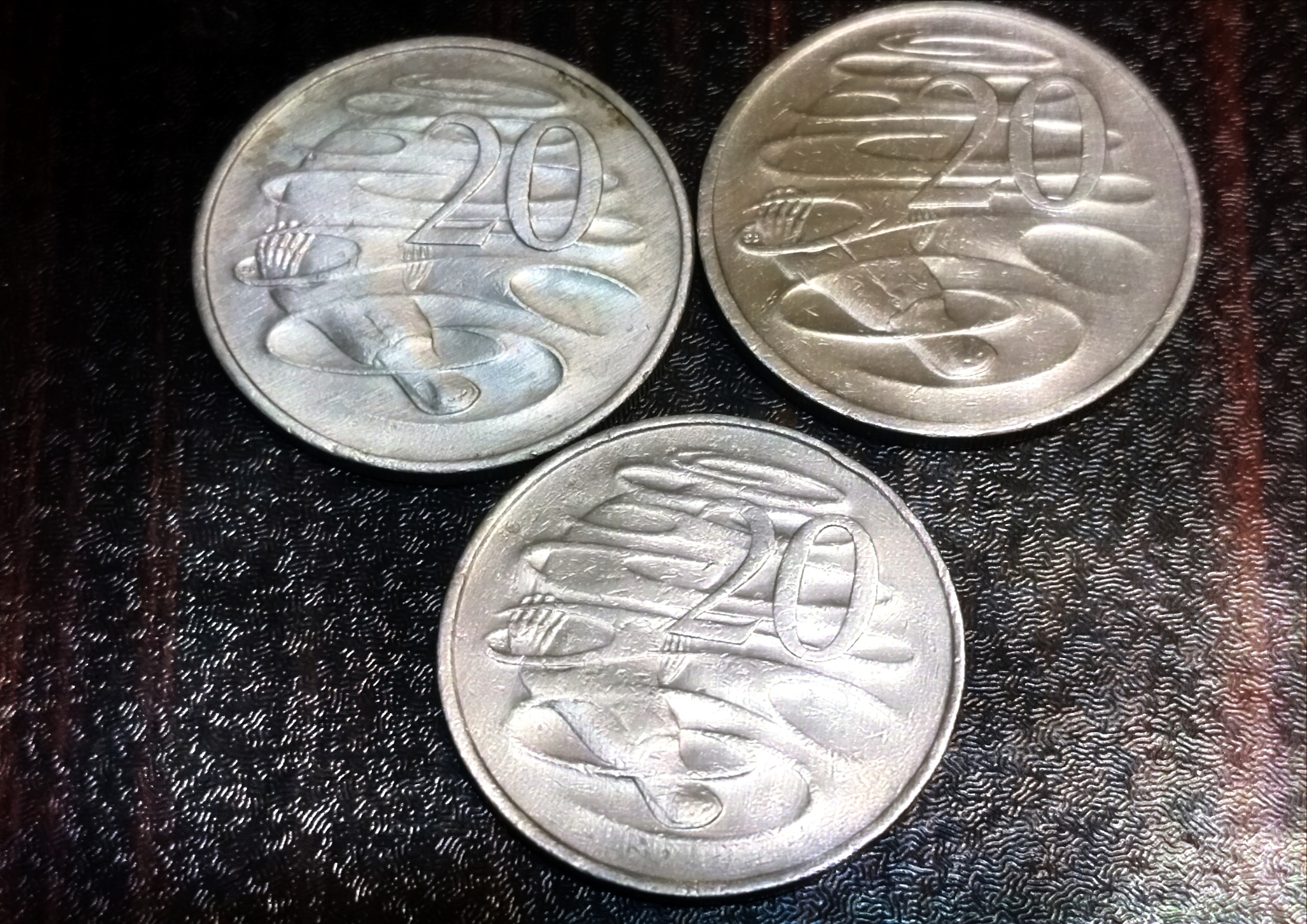 ست فوق نایاب 20سنت استرالیا هر سه تیپ ملکه