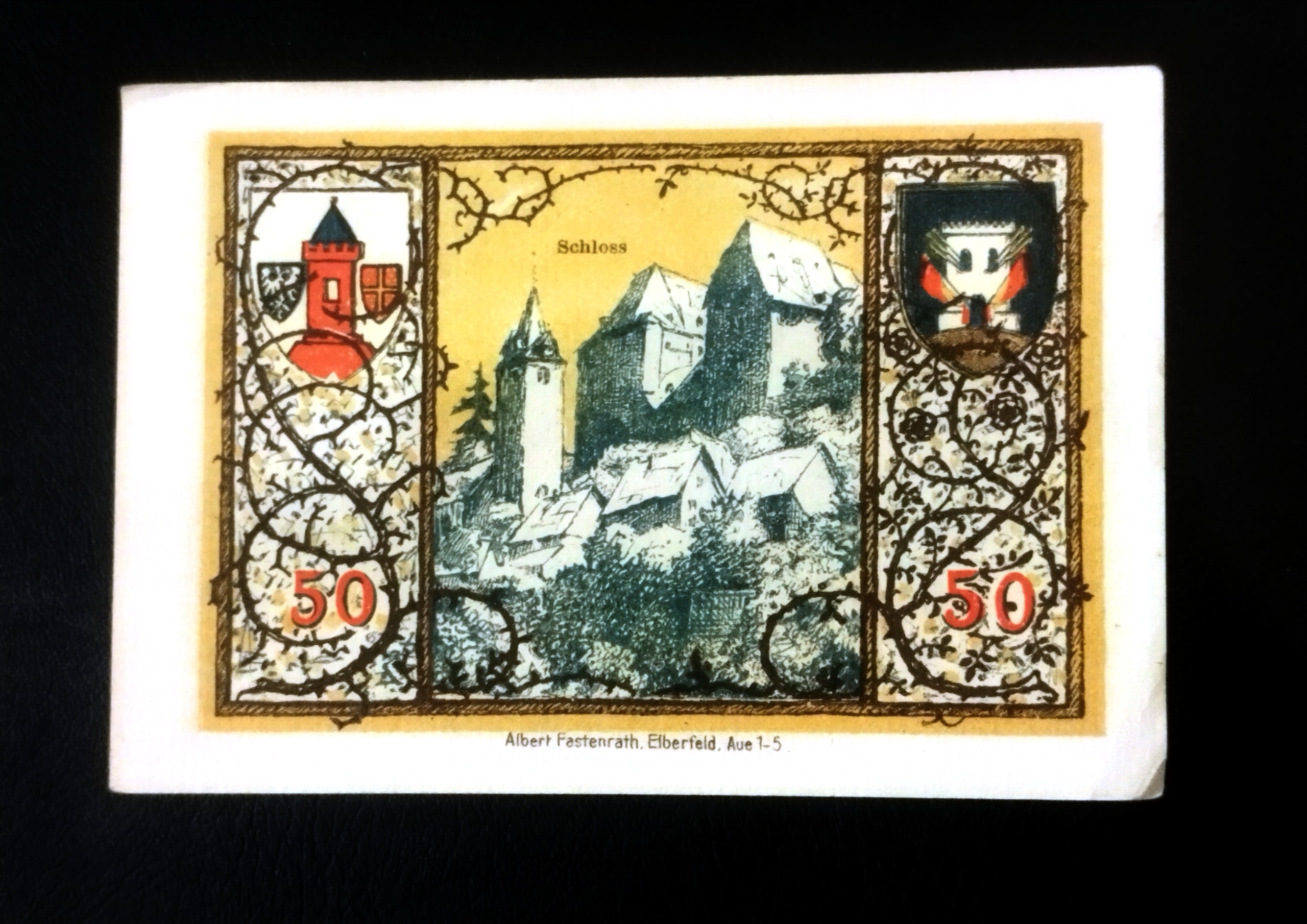 تک بانکی فوق نایاب پنجاه فینیک 1920 کشور آلمان