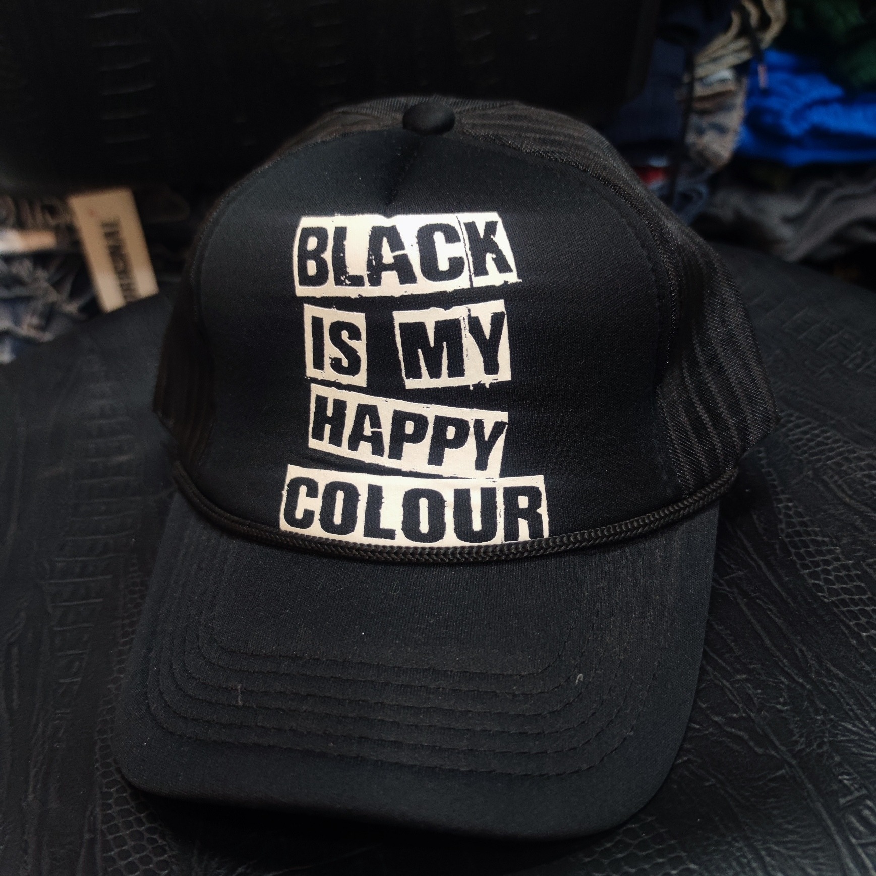 کلاه پشت توری مشکی