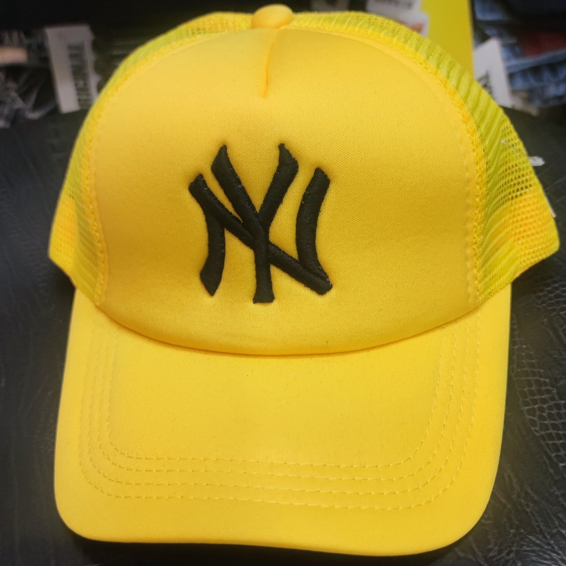 کلاه توری زرد NY