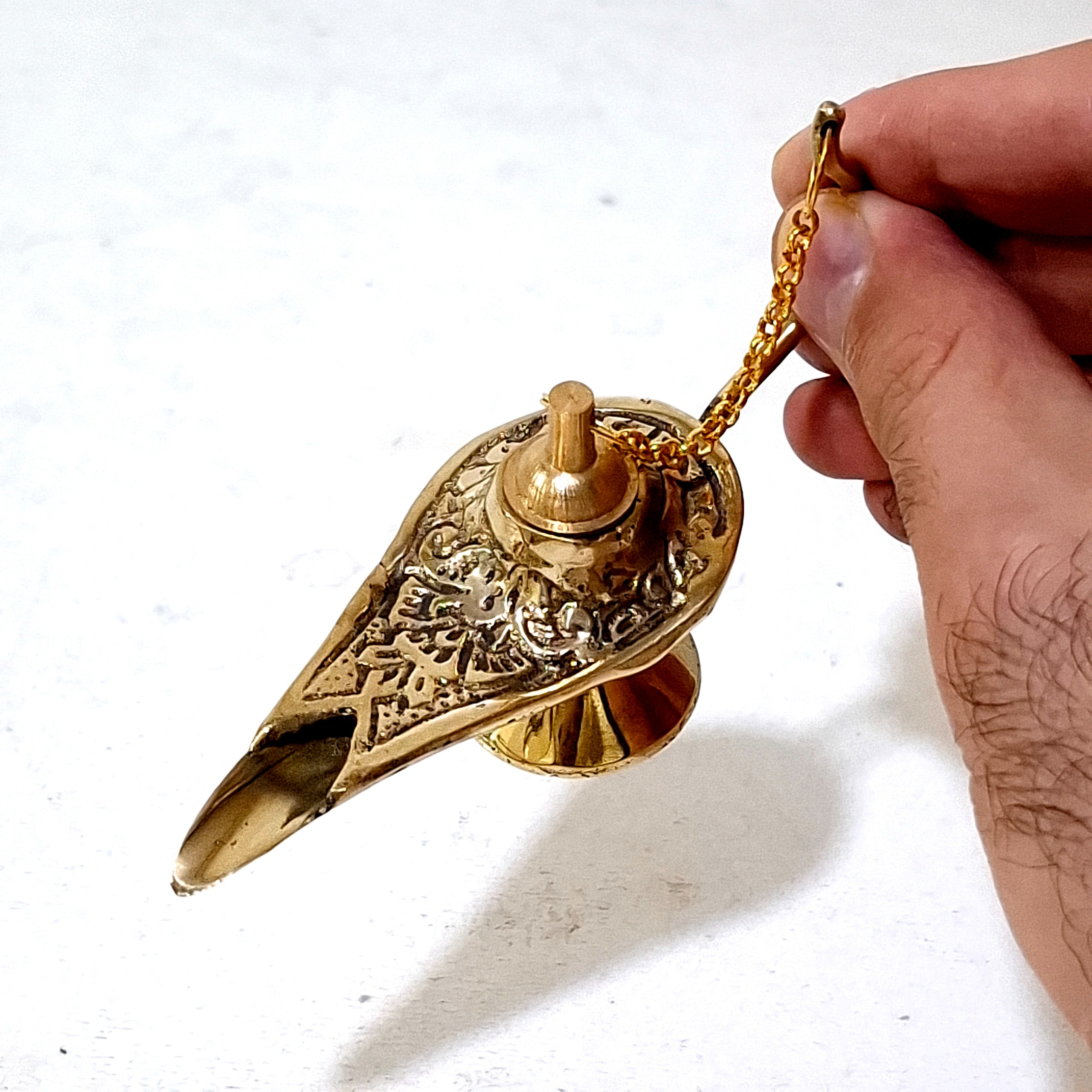 چراغ پی سوز سایز متوسط تمام برنجی ساخت هند