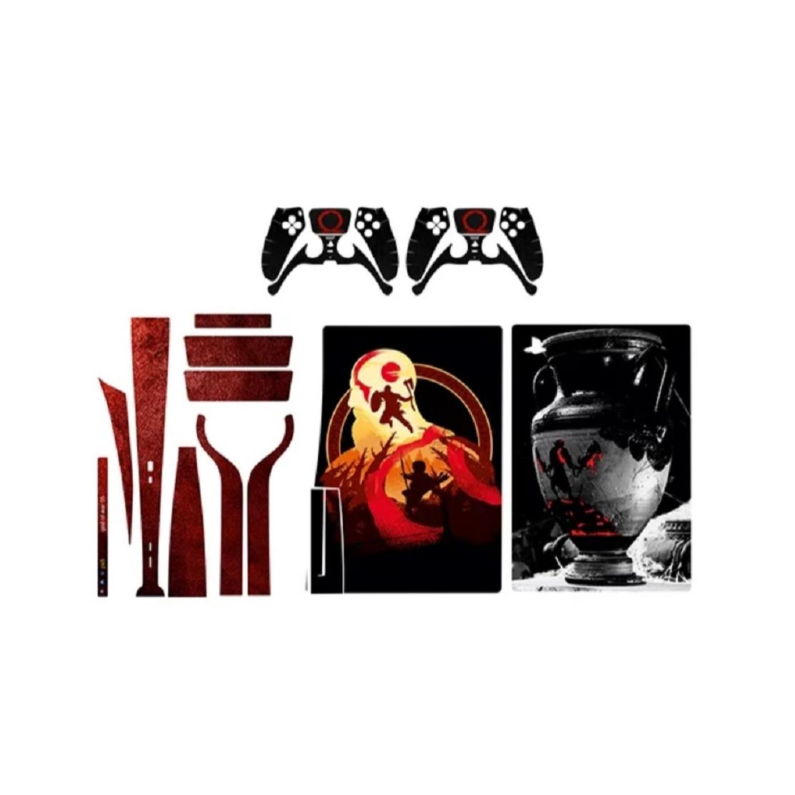 برچسب(اسکین)-ps5-مدل فت دیسک خور-طرح god of war