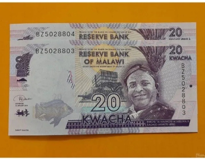 جفت اسکناس 20 کواچا مالاوی (کد15)