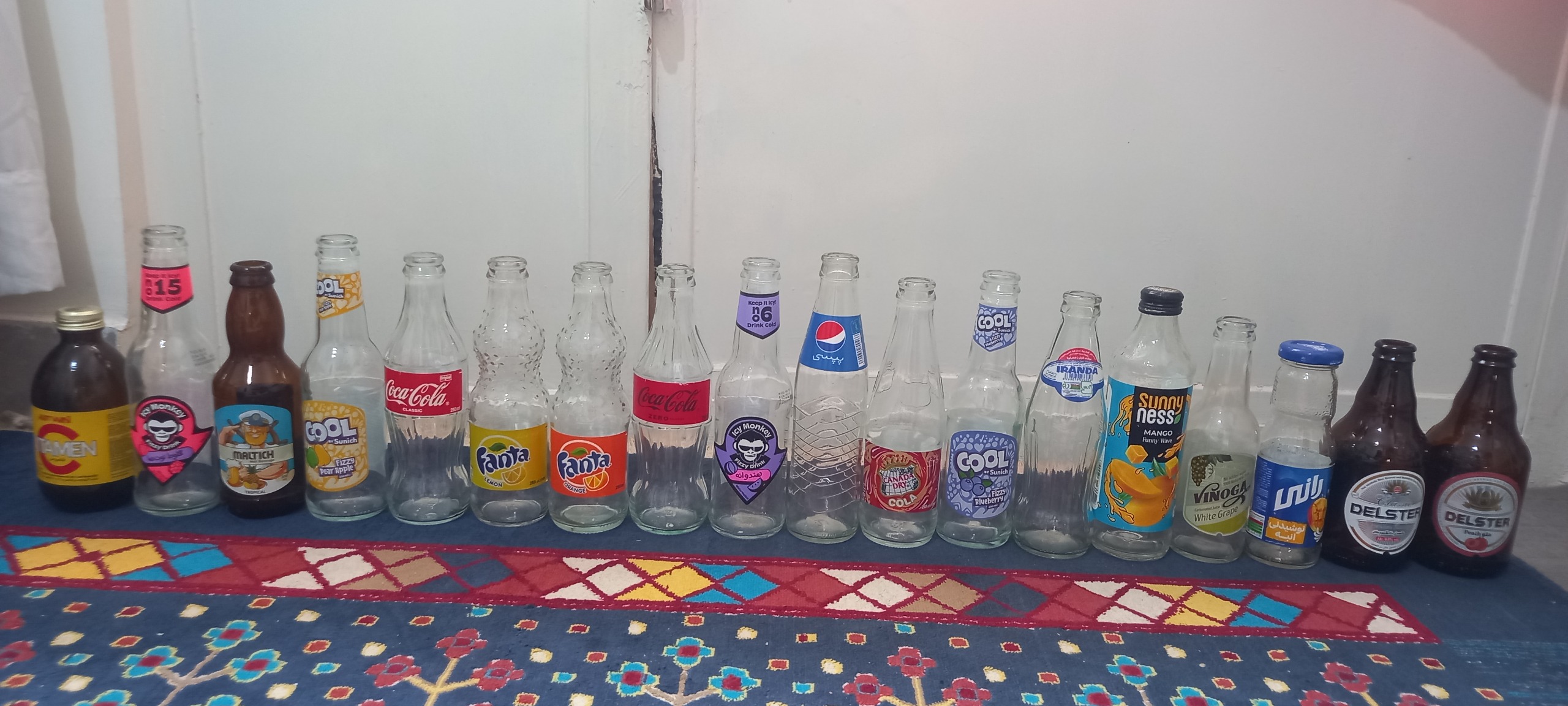 بطری شیشه ای نوشیدنی