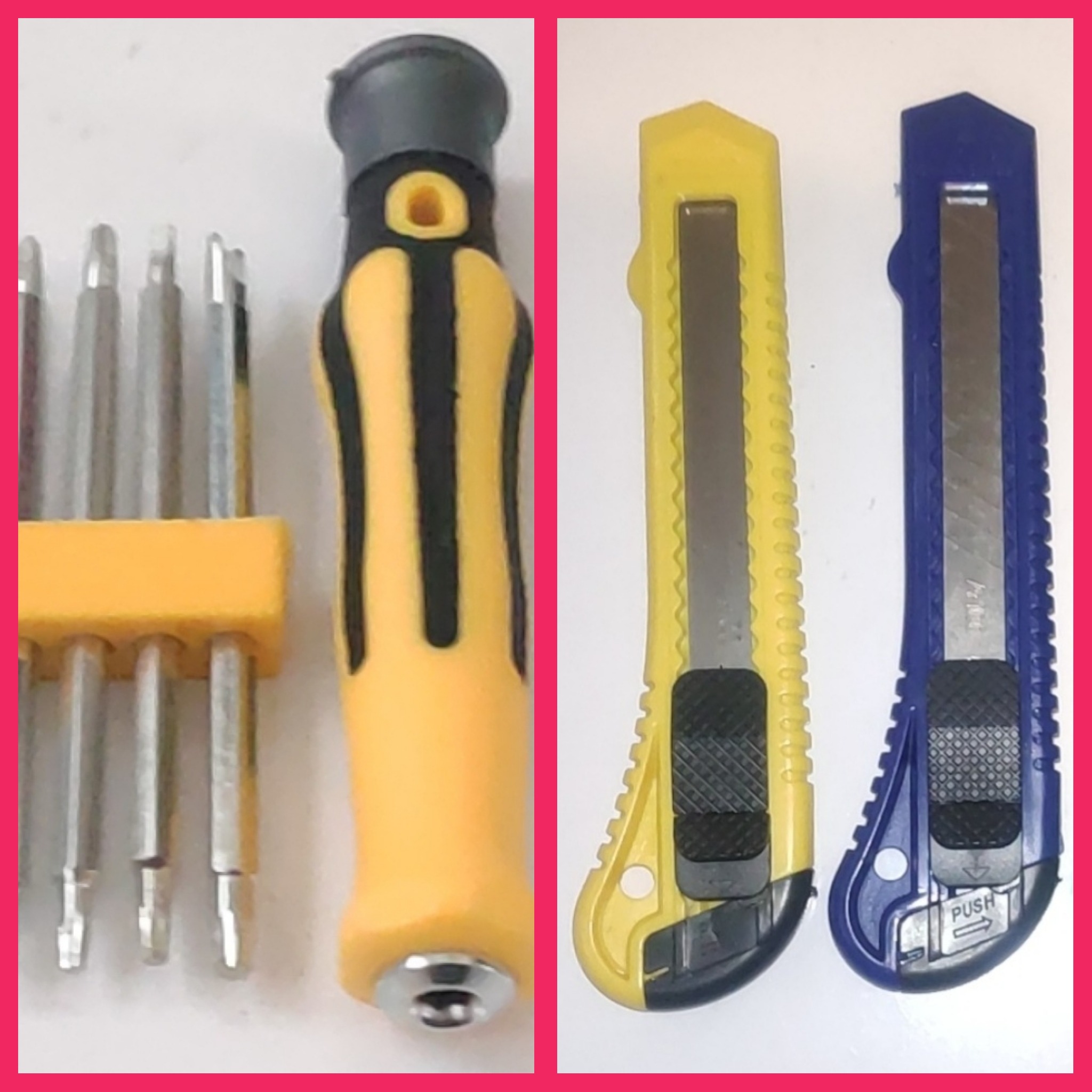 ست پیچ گوشتی جیبی بهمراه دوعدد کاتر بزرگ