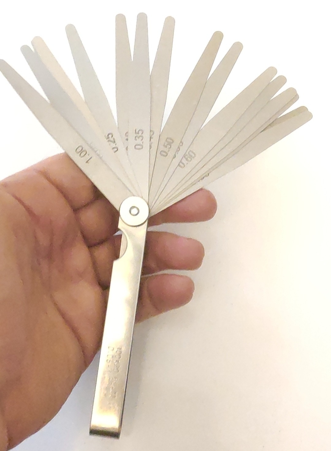 آچار فیلر 20 عددی  (از 5 صدم تا 1 میلیمتر) درجه یک