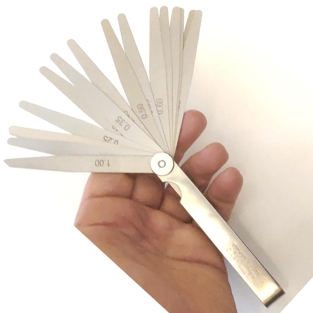 آچار فیلر 20 عددی (از 5 صدم تا 1 میلیمتر) درجه یک