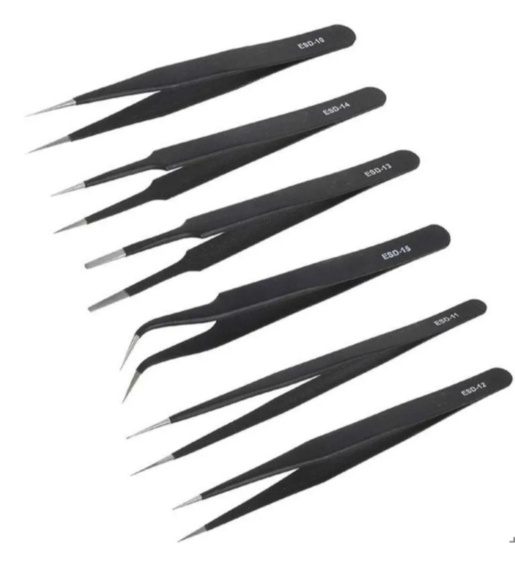 مجموعه پنس ظریفکاری در 6 شکل متفاوت و کاربردی