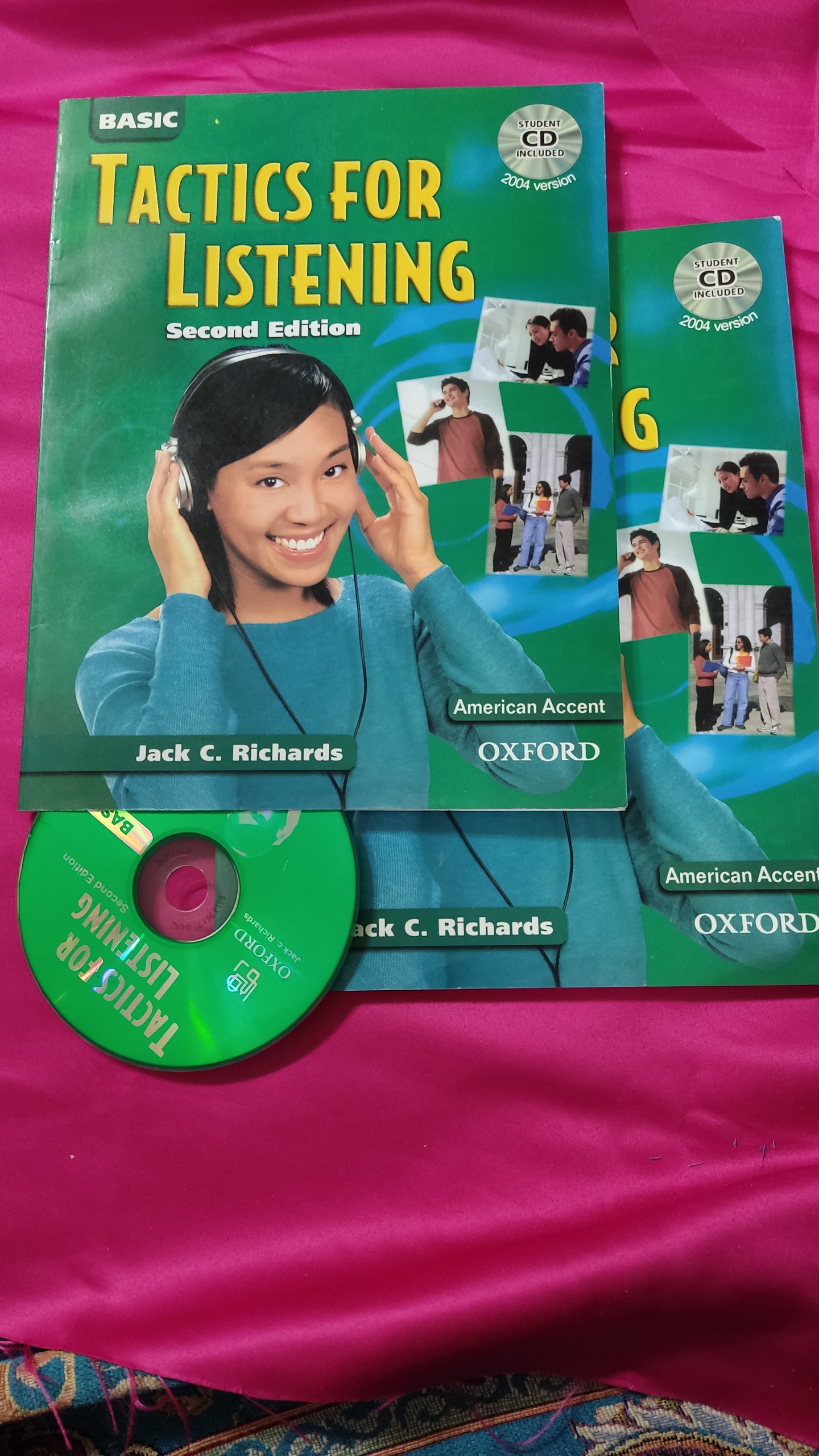 دو جلد کتاب tactics for listening با یک cd