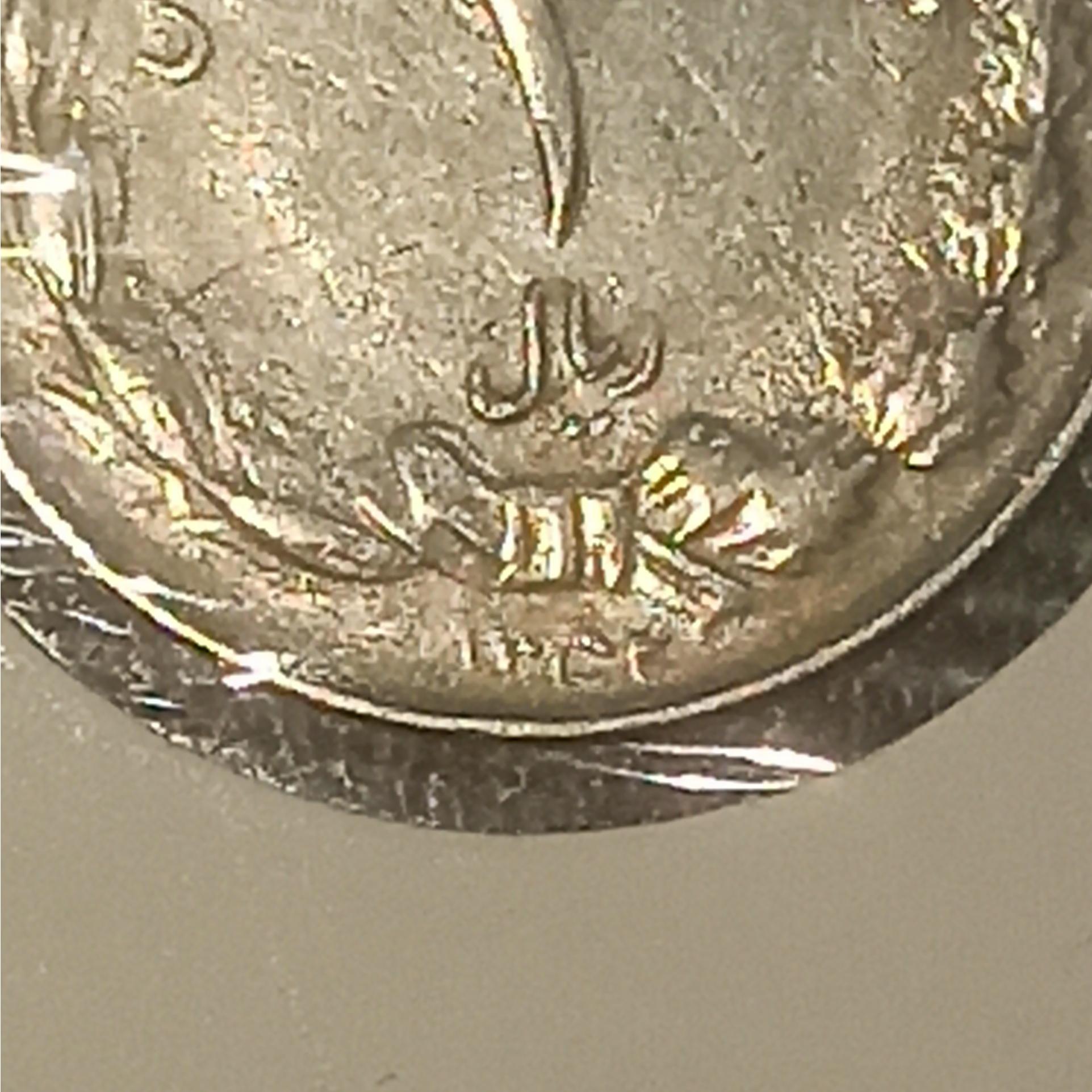2 ریال کمیاب پهلوی ارورتاریخ و ارورچرخش کامل کد50