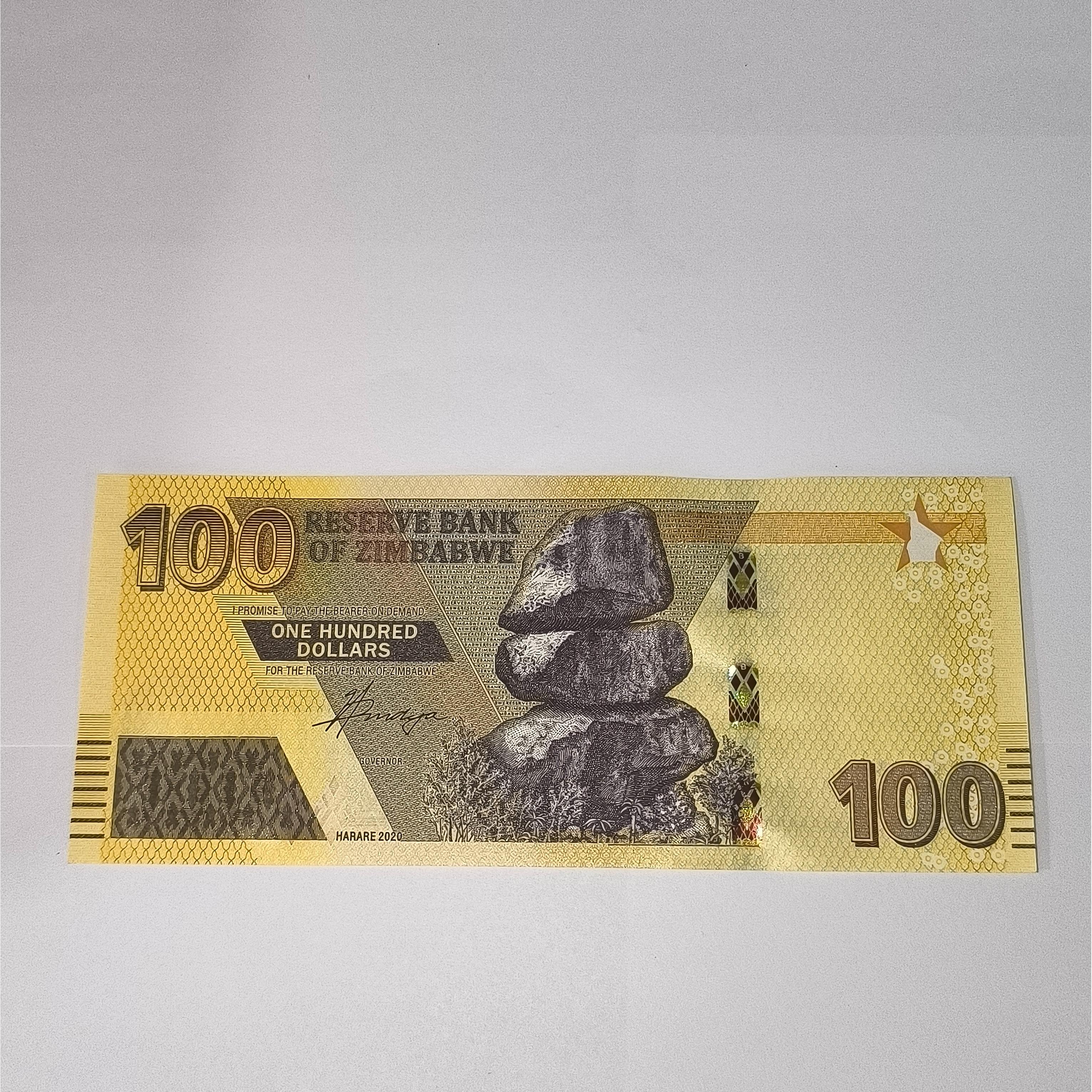 اسکناس 100 دلار زیمباوه