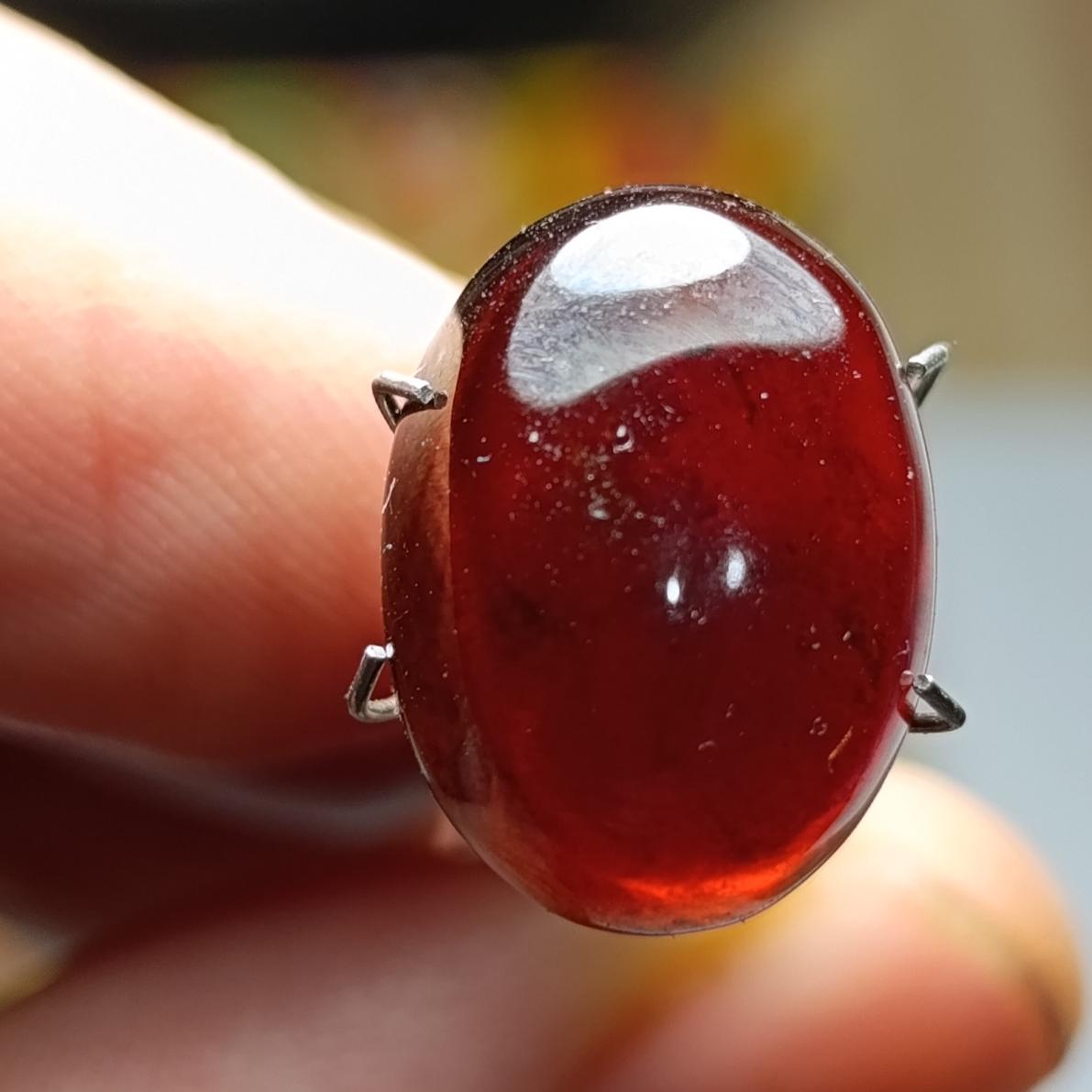 نگین گارنت سیلان فوق زیبا معدنی