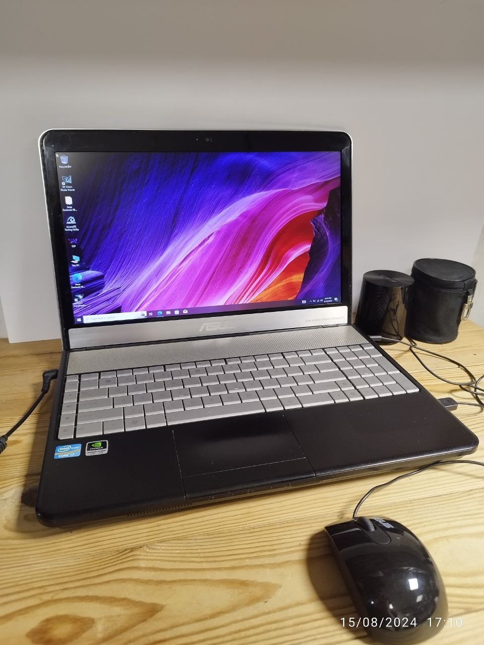 لپتاپ ایسوس asus n55sf i7 گرافیک دار اسپیکر