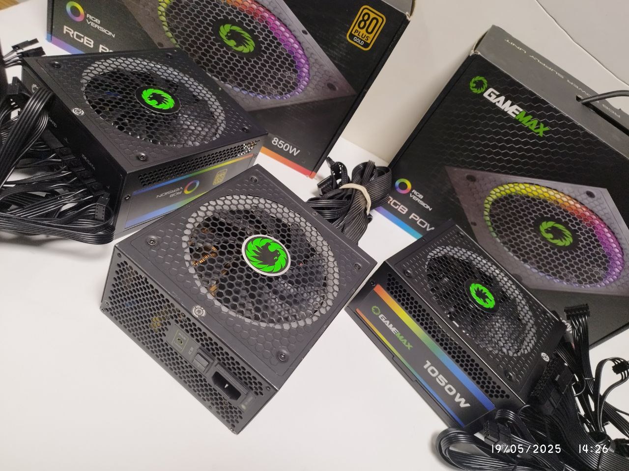 پاور gamemax 1050w rgb گارانتی دار