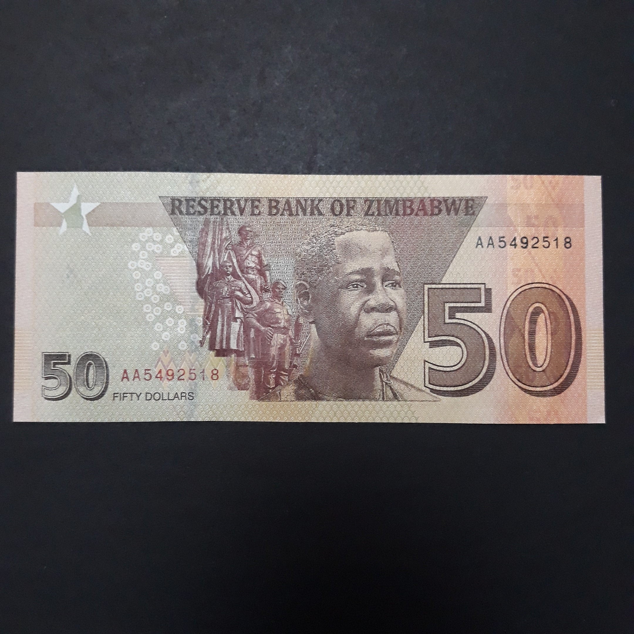 اسکناس زیمبابوه 50 دلار