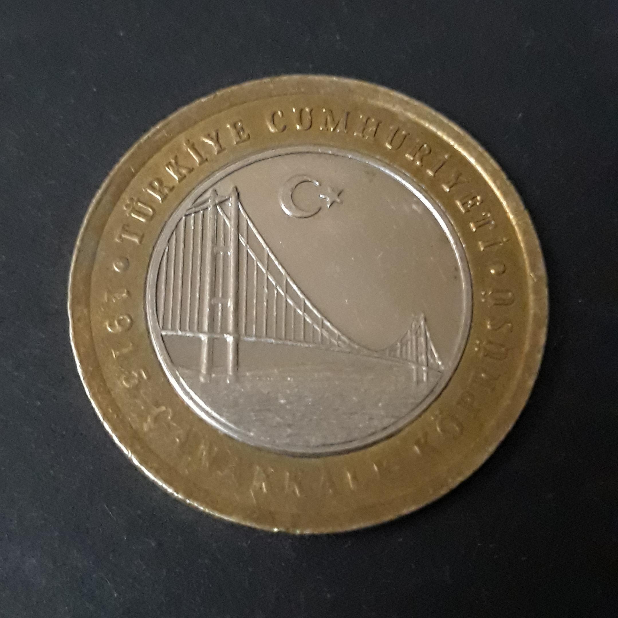 سکه ترکیه 1 لیر یادبودی
