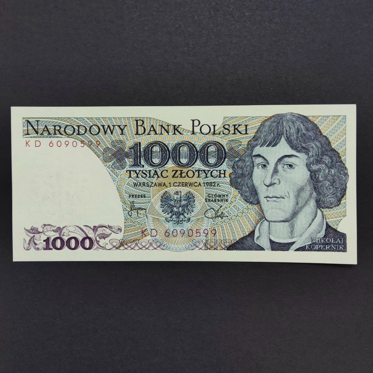اسکناس 1000 زلوتی لهستان 1982 بانکی