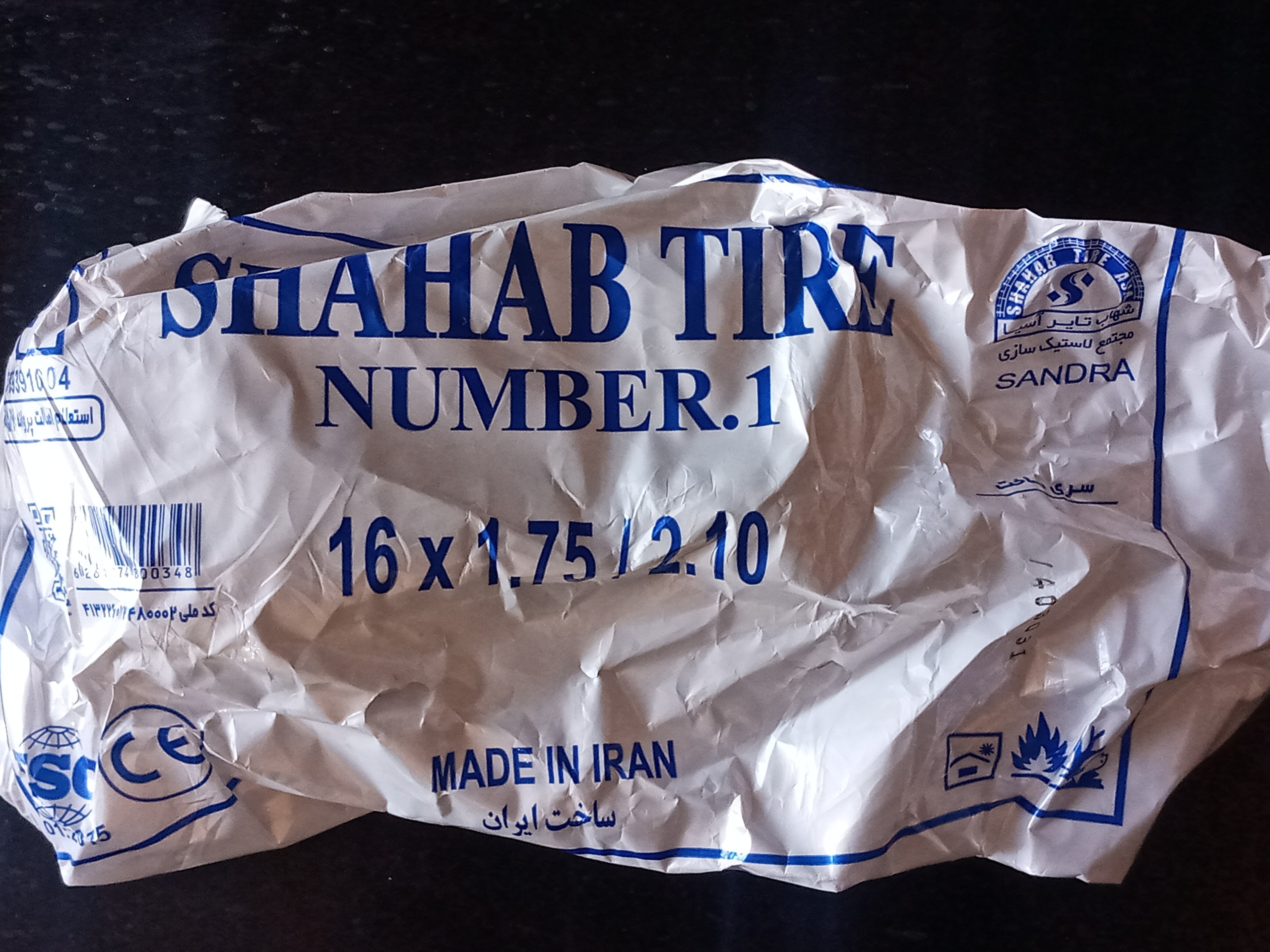 تیوپ دوچرخه 16