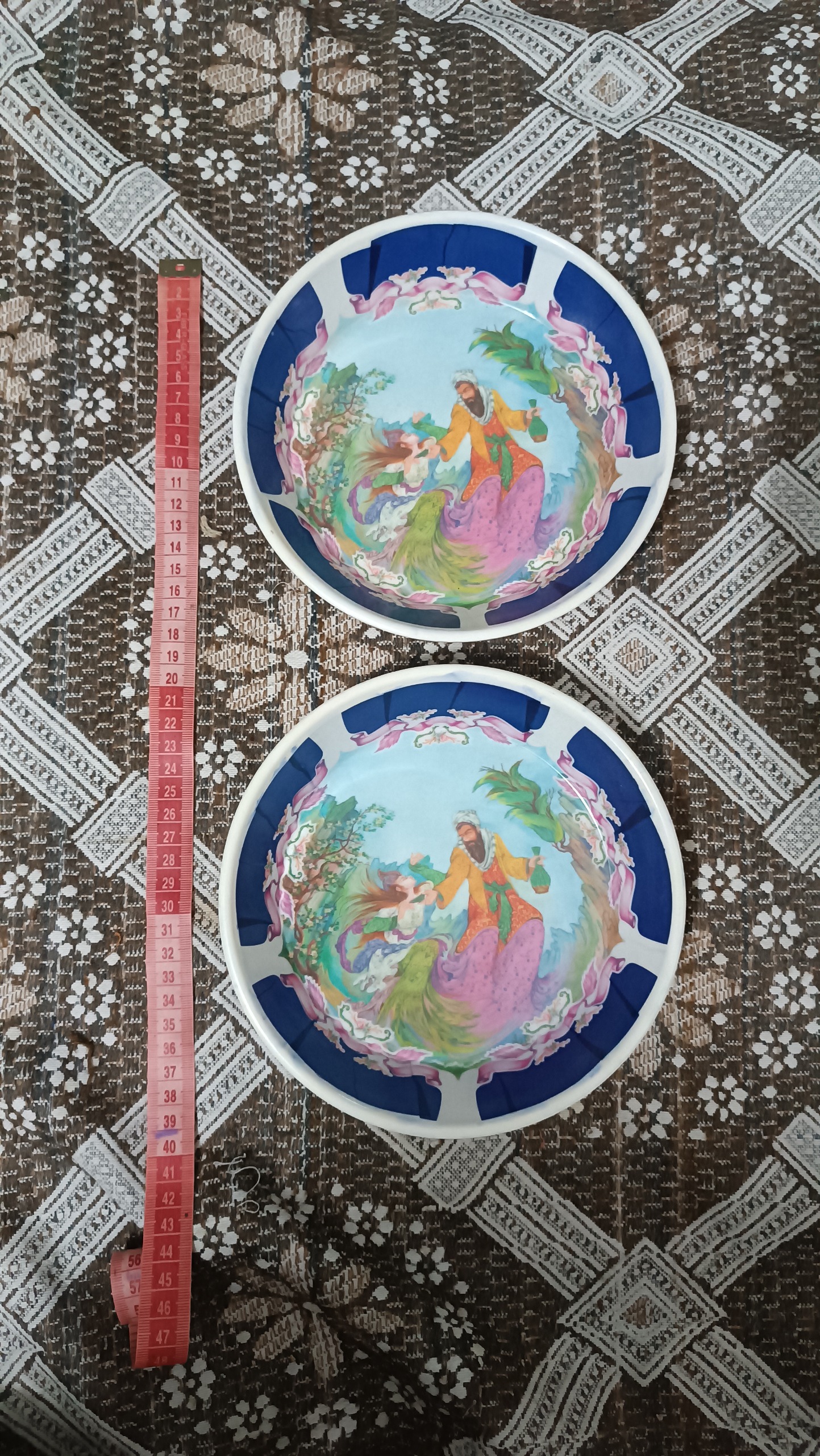 دو عدد ملامین لیلی مجنون قدیمی