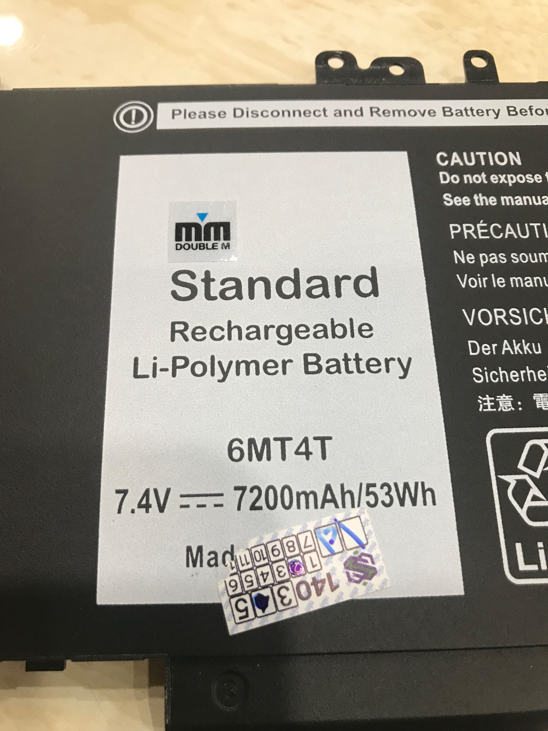 باتری دل لپ تاپ 5550 لاتیود