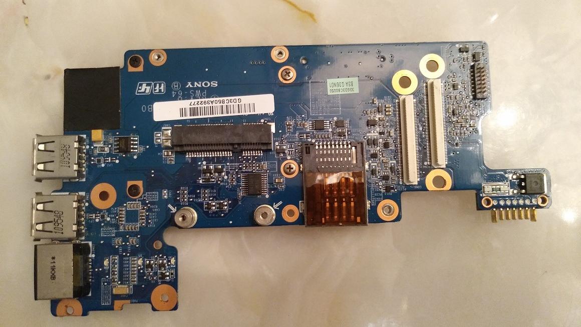 برد USB/LAN/CARD READER  لپ تاپ سونی VPC-S1