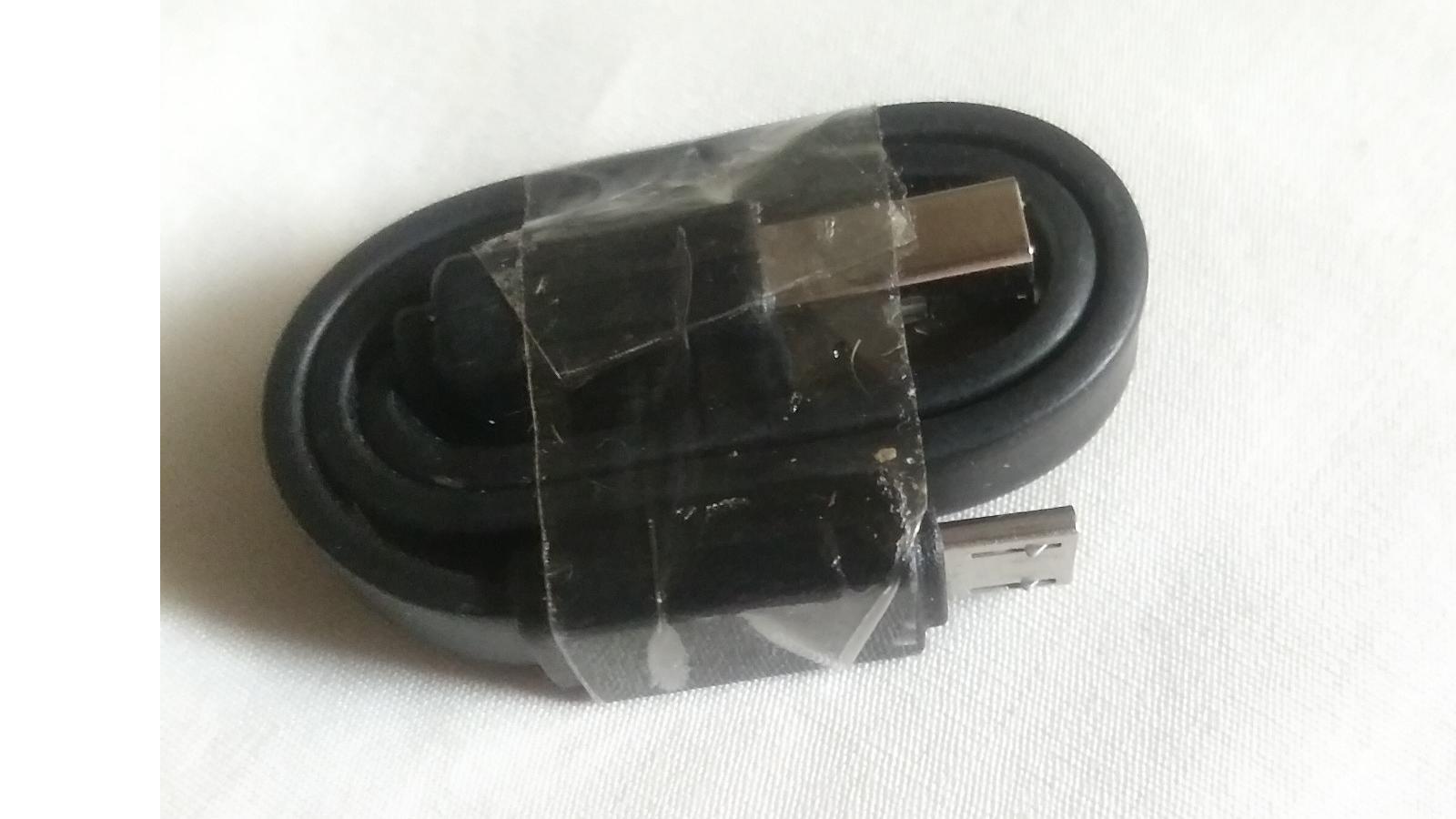 کابل شارژ میکرو پهن اندروئید 20 سانتی رنگ مشکی