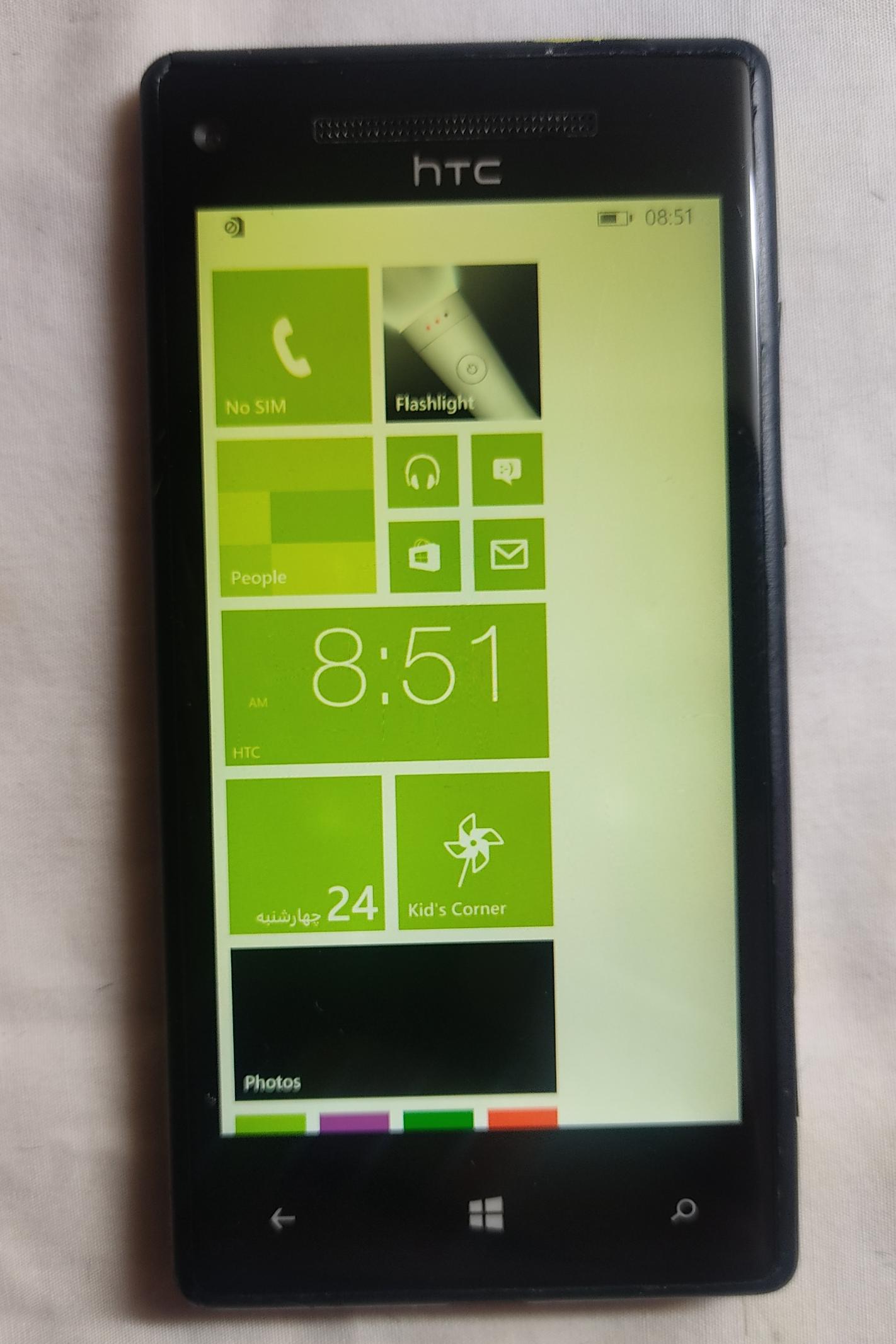 گوشی اچ تی سی 8 ایکس رنگ مشکی