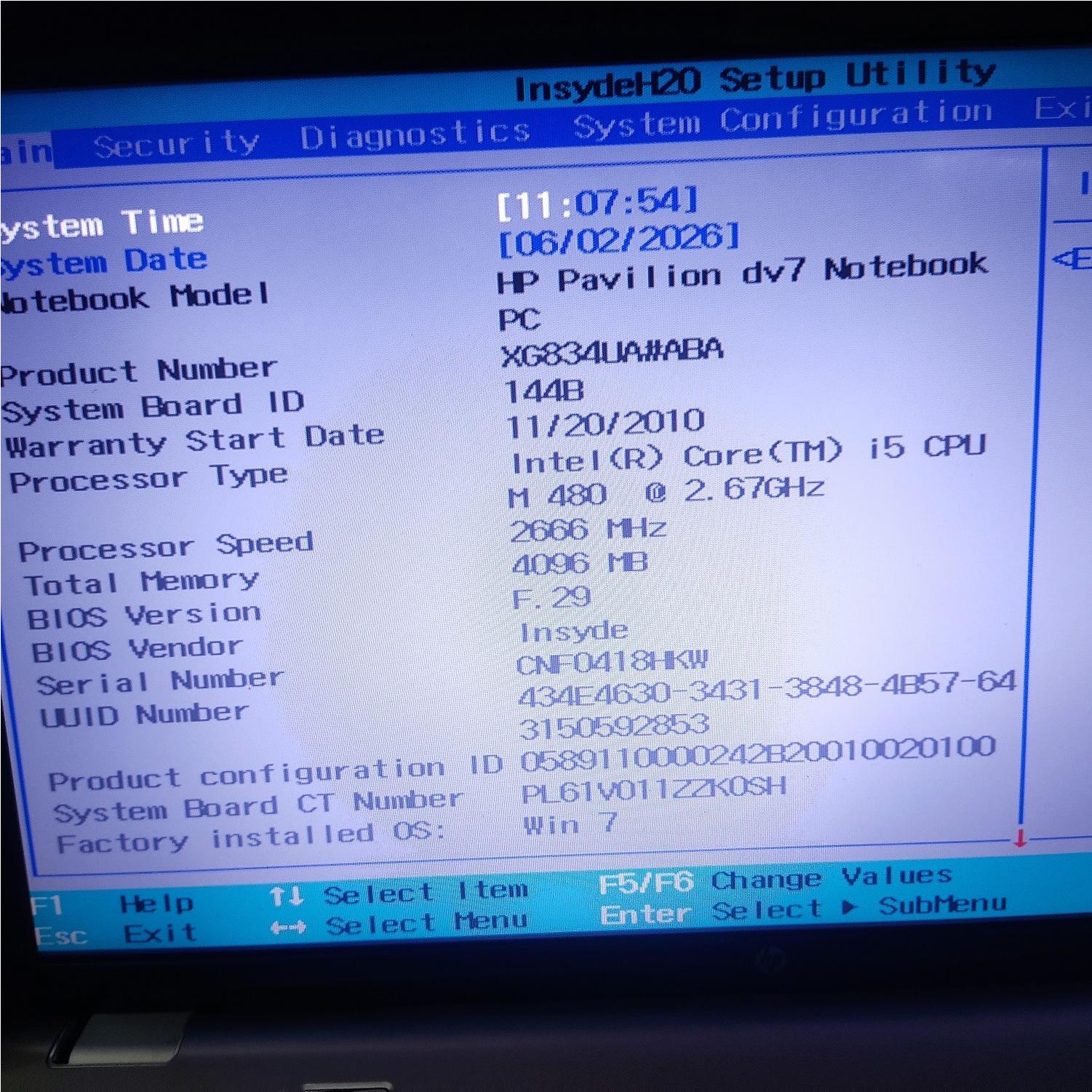 hp pavilion dv7