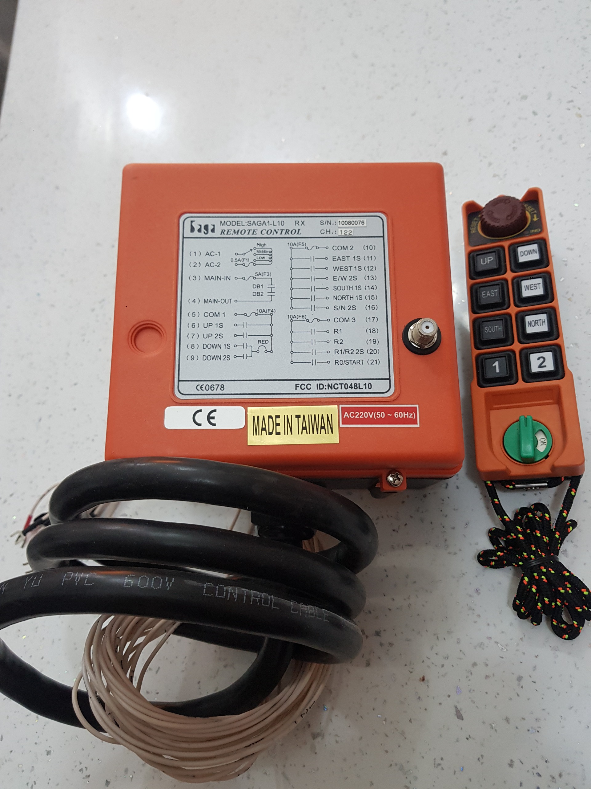 ریموت فرستنده دو سرعت ساگا SAGA1-L10-TX